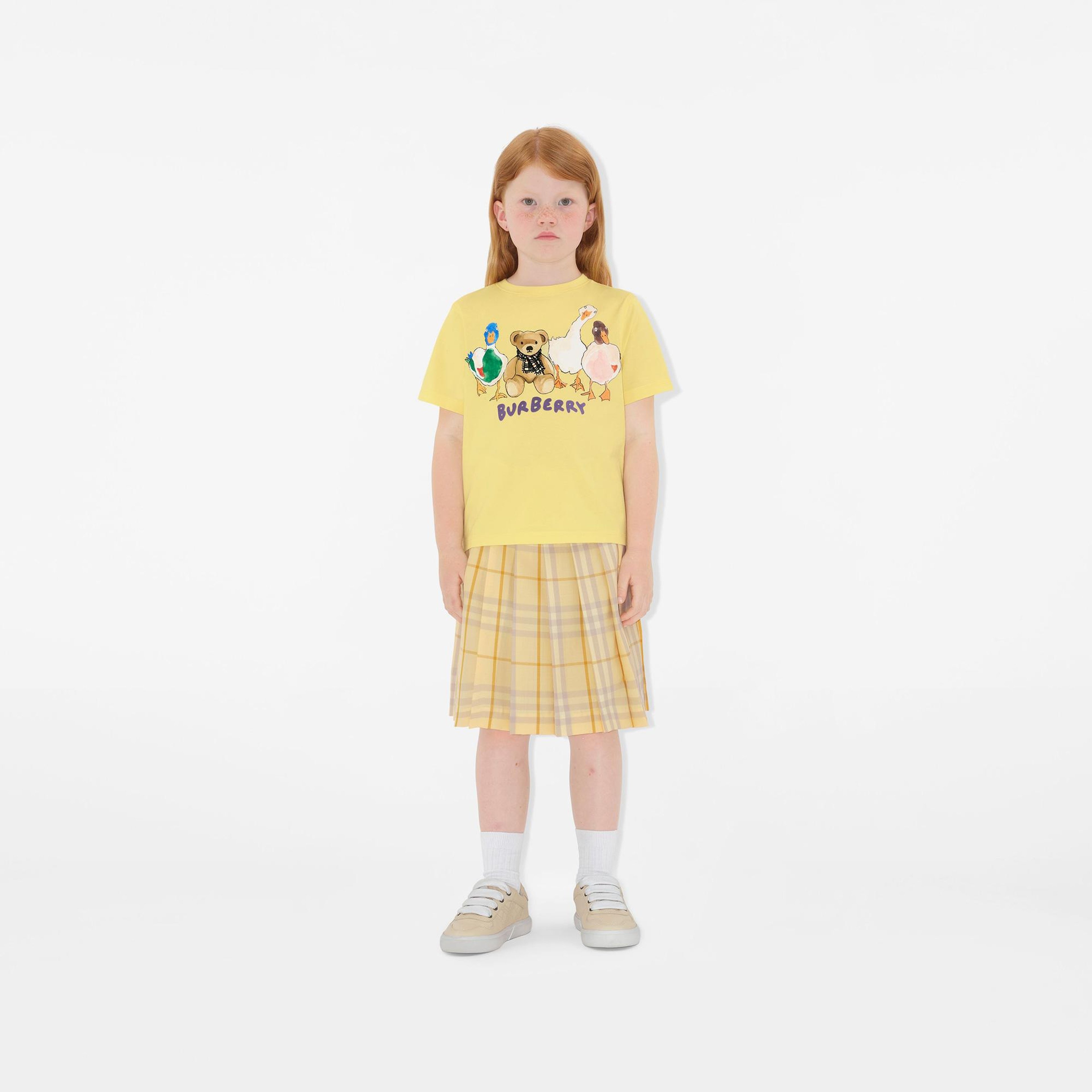 Burberry Çocuk Sarı T-Shirt
