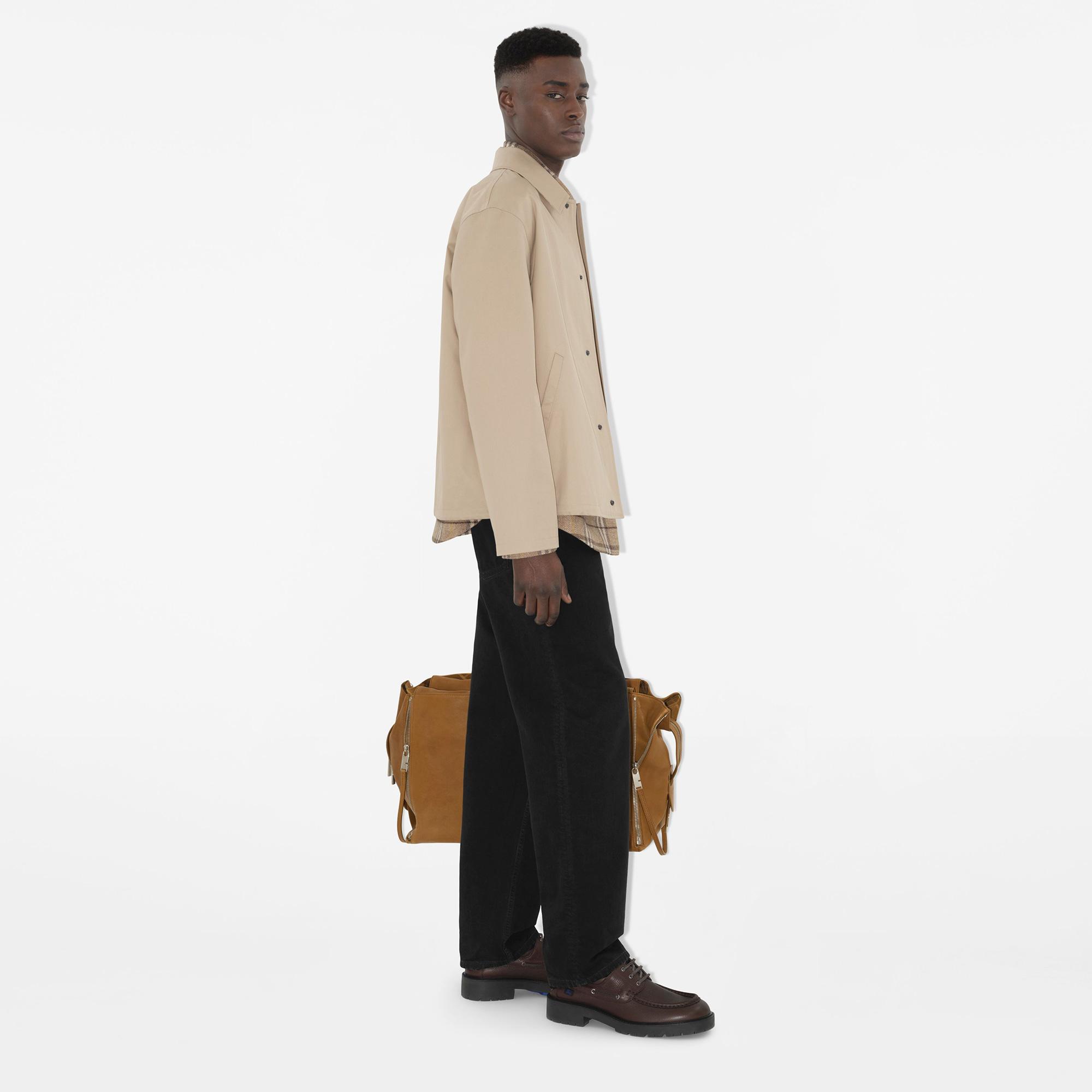 Burberry Tec Gabardine Erkek Krem Ceket