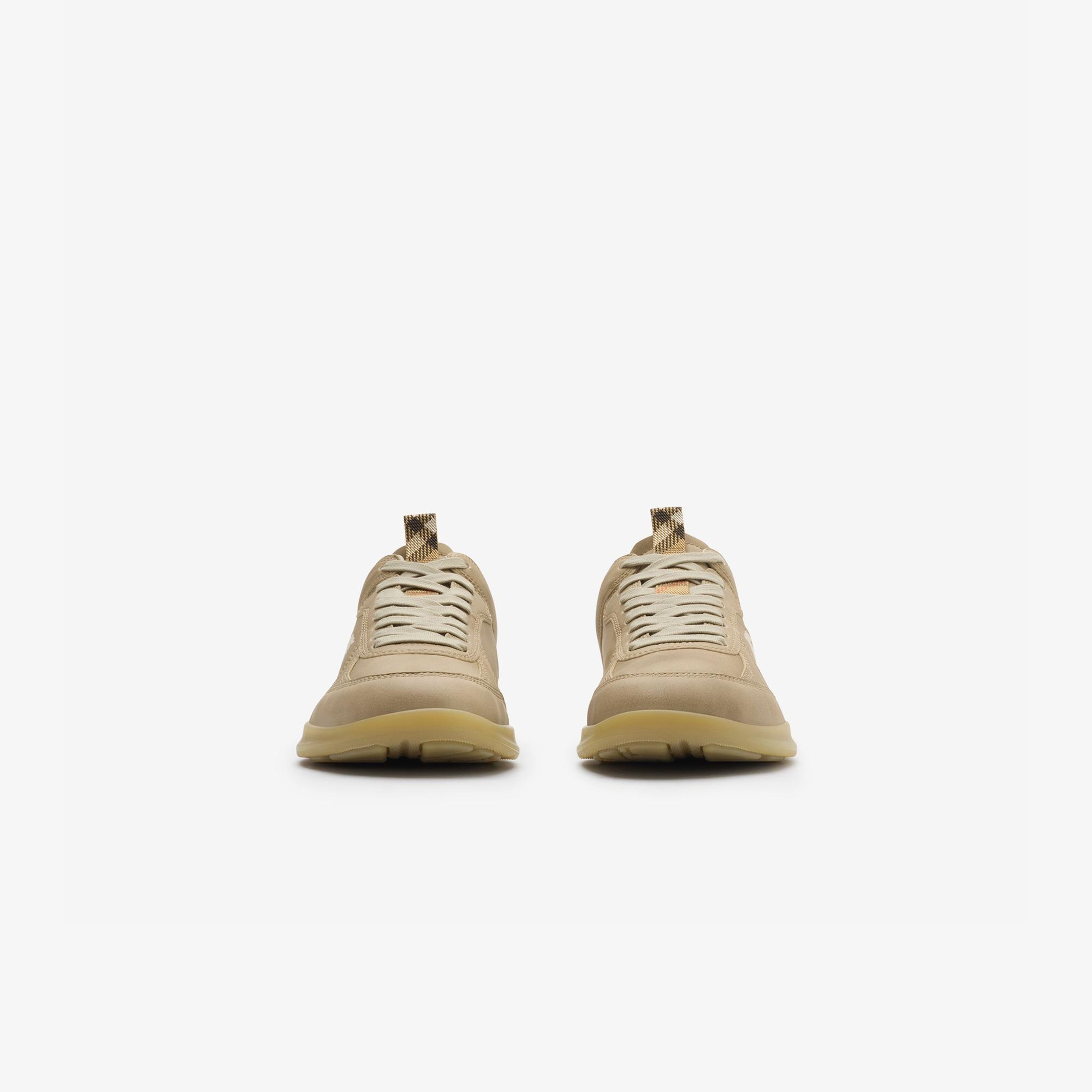 Burberry Leather Matrix Erkek Bej Sneaker