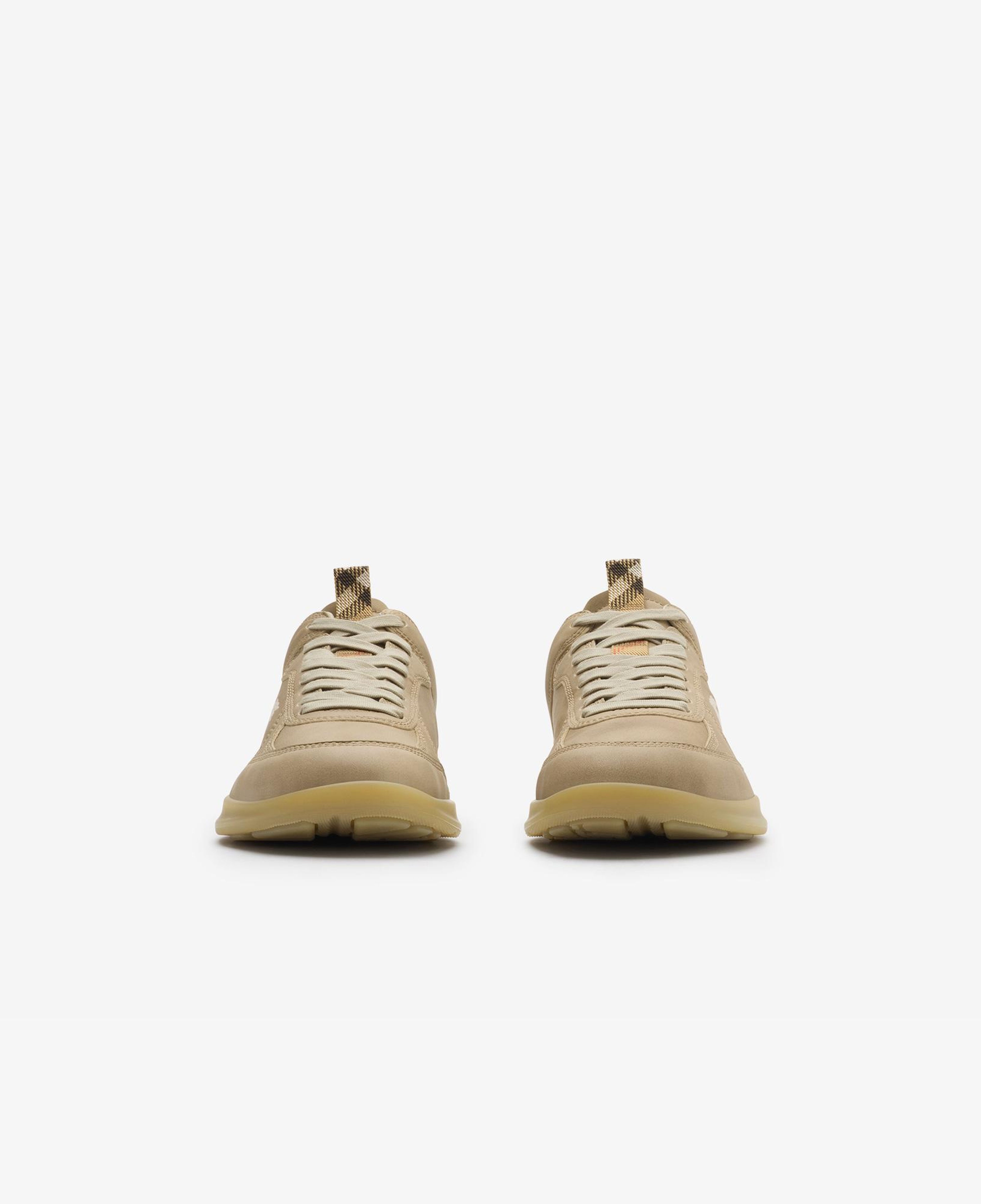 Burberry Leather Matrix Erkek Bej Sneaker