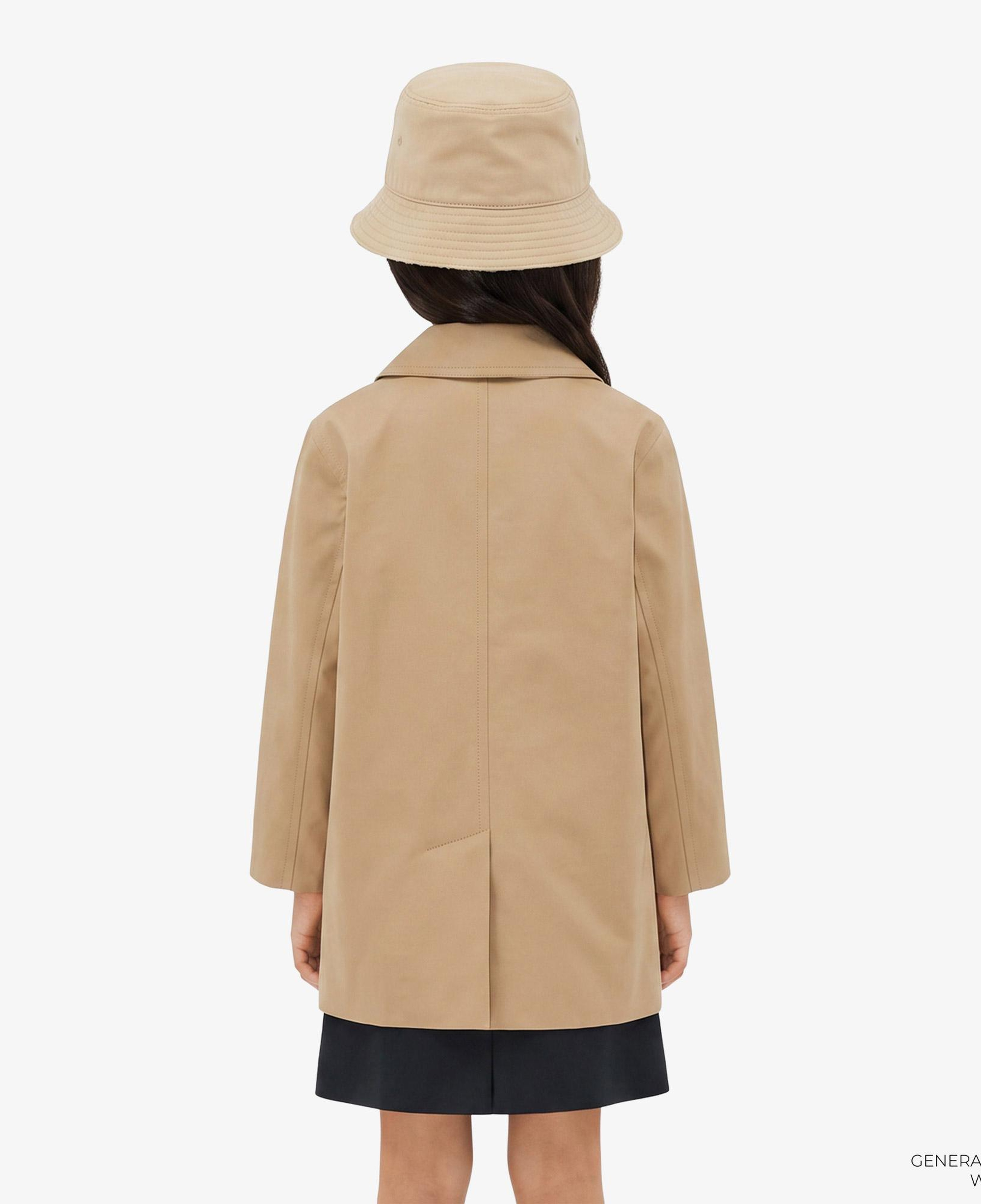 Burberry Reversible Check Gabardine Car Çocuk Bej Trençkot