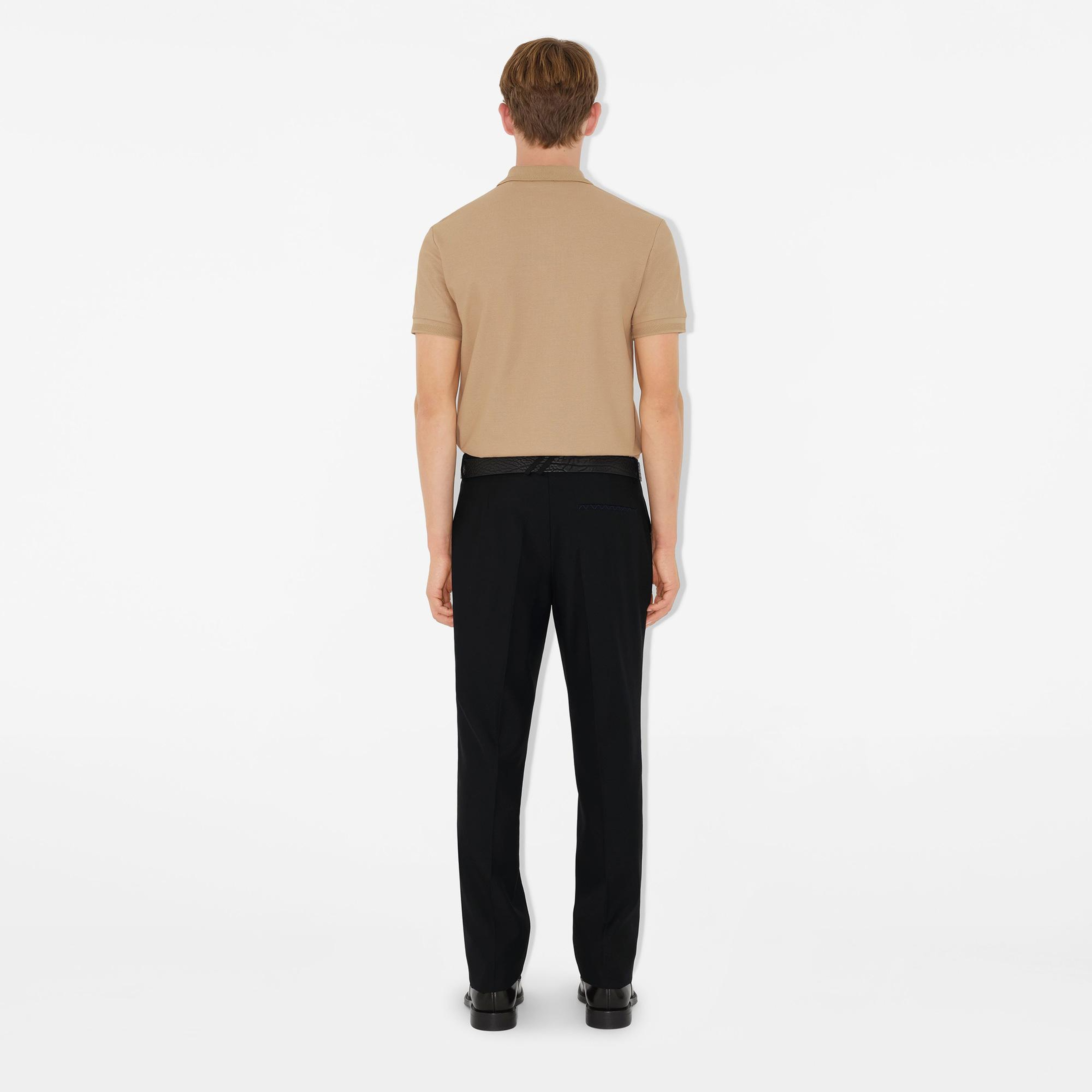 Burberry Eddie Cotton Erkek Bej Polo
