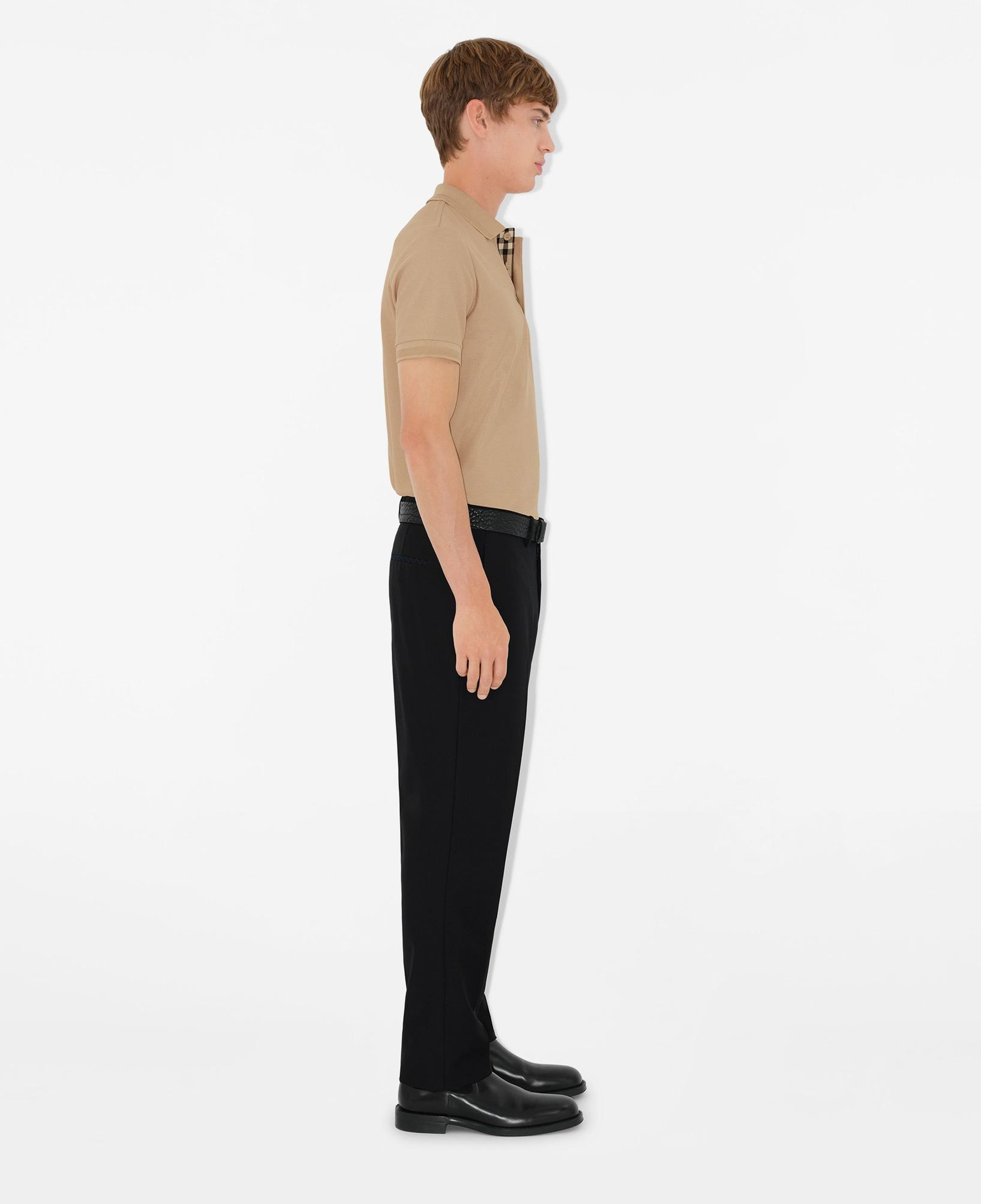 Burberry Eddie Cotton Erkek Bej Polo