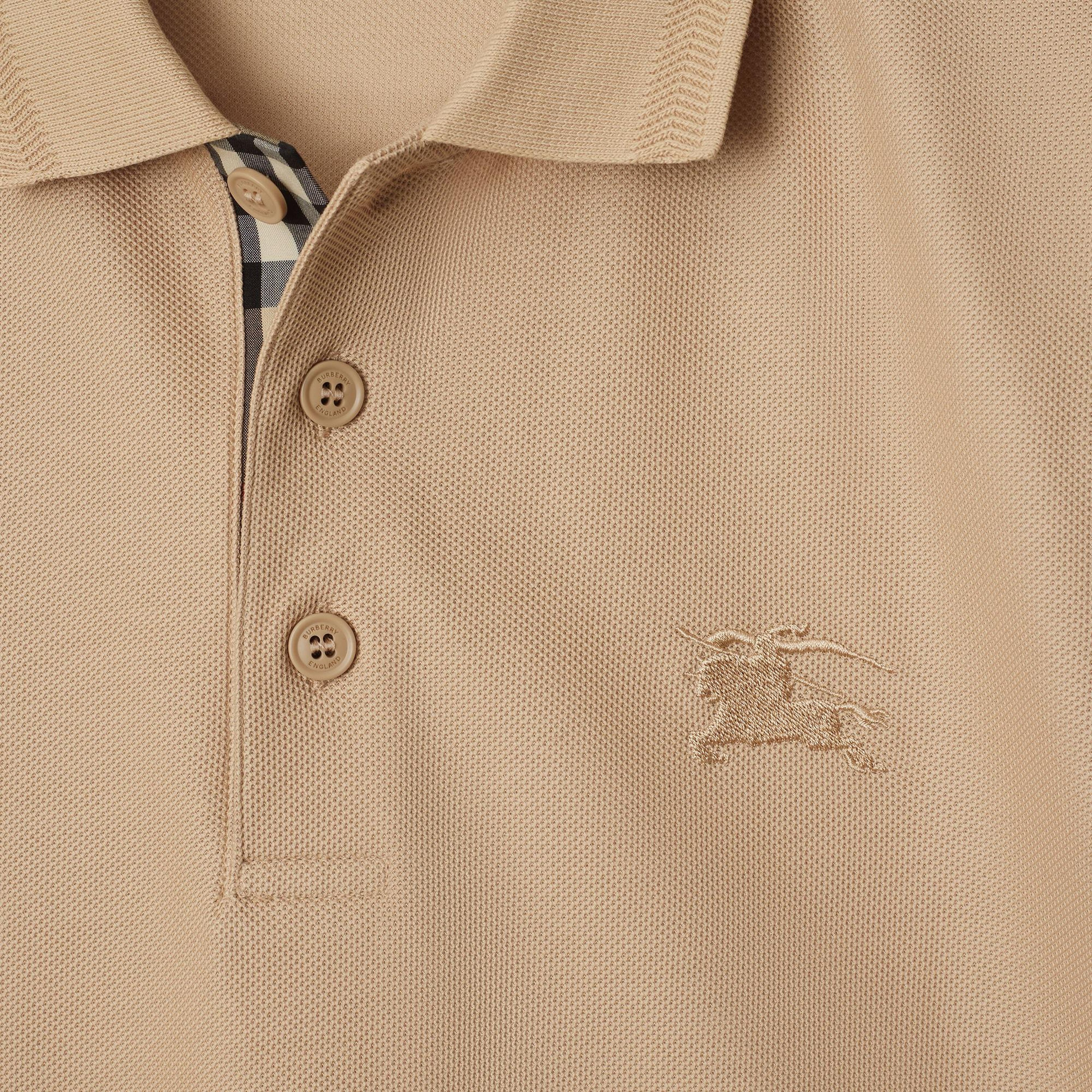 Burberry Eddie Cotton Erkek Bej Polo
