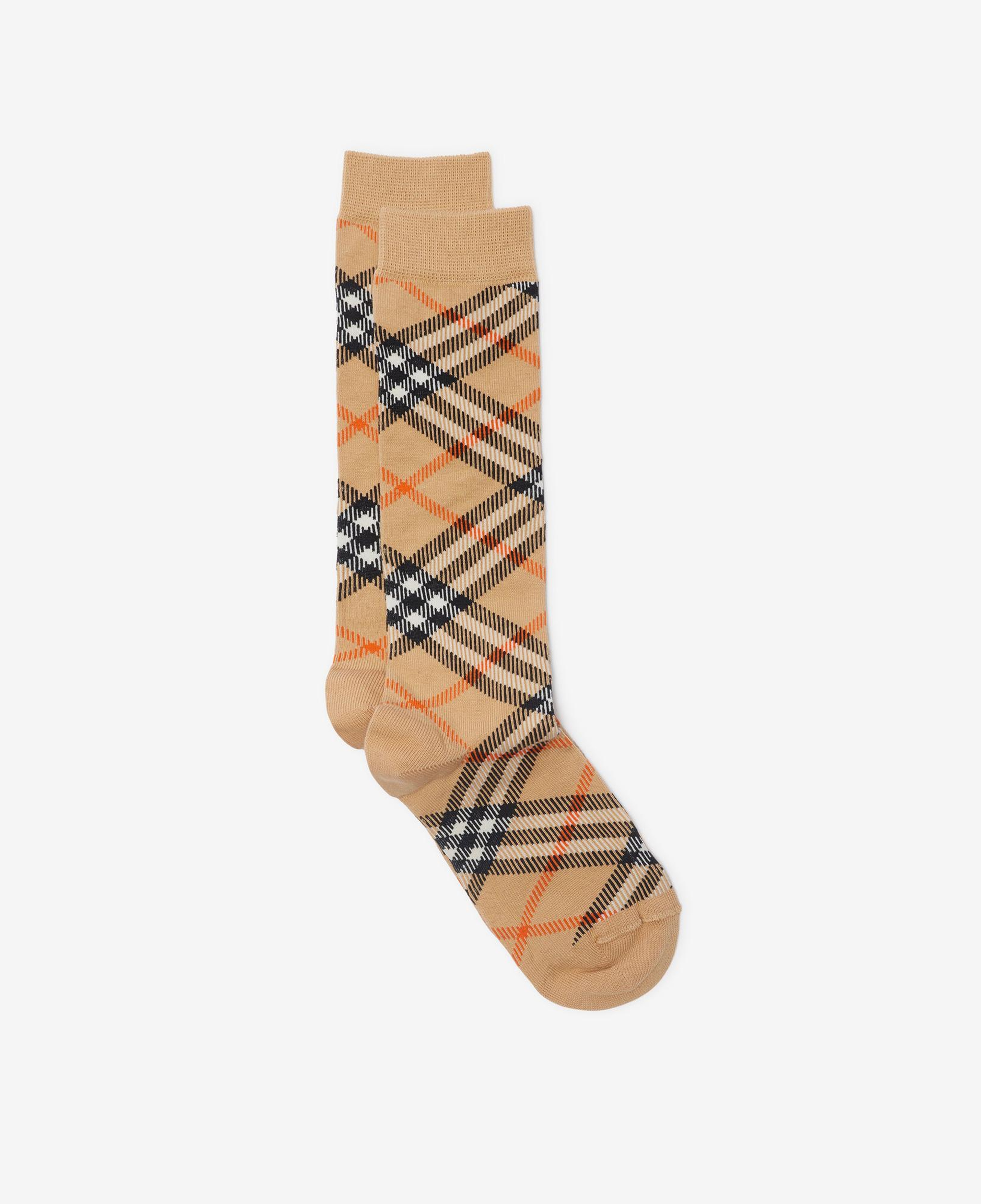 Burberry Knit Cotton Blend Çocuk Bej Çorap