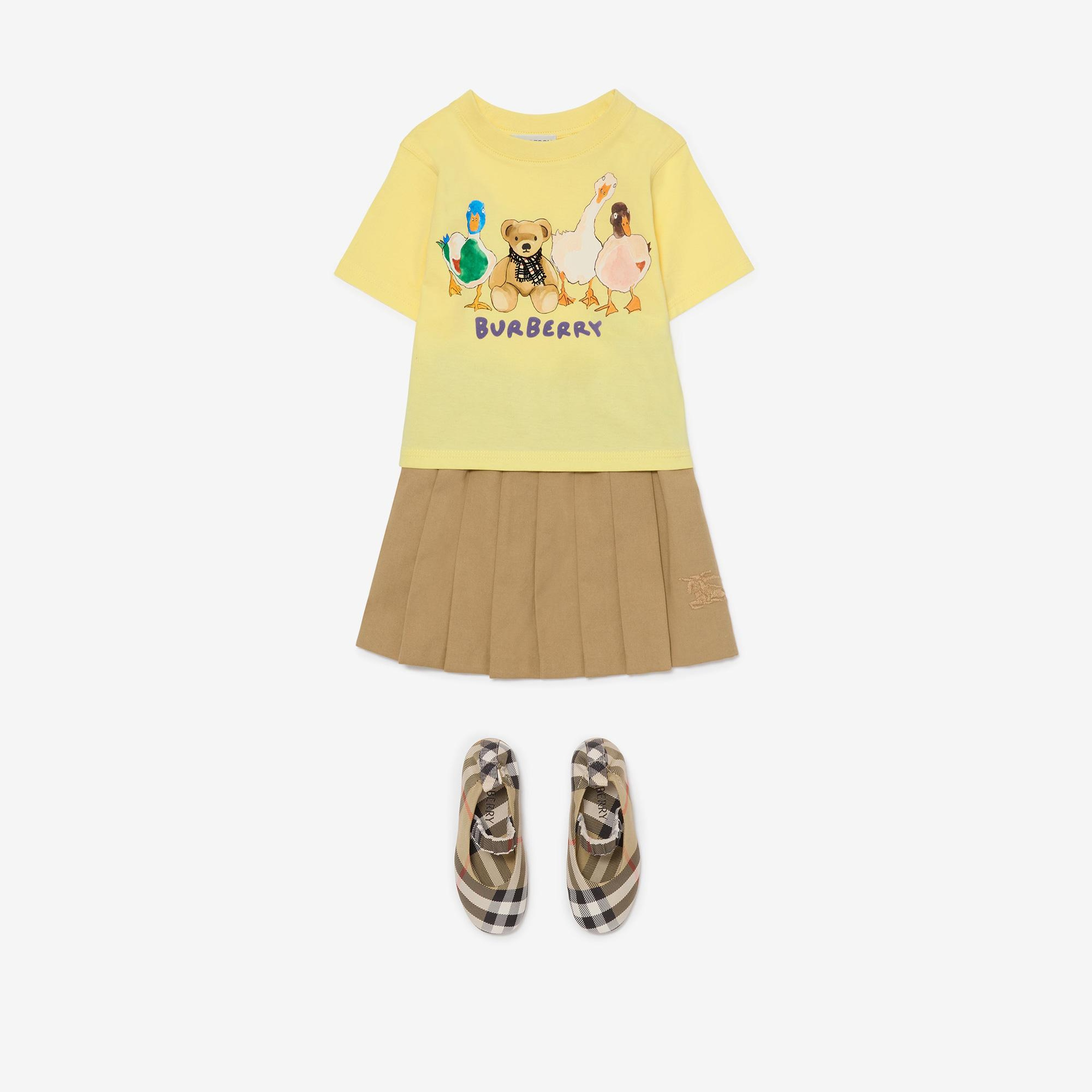 Burberry Çocuk Sarı T-Shirt
