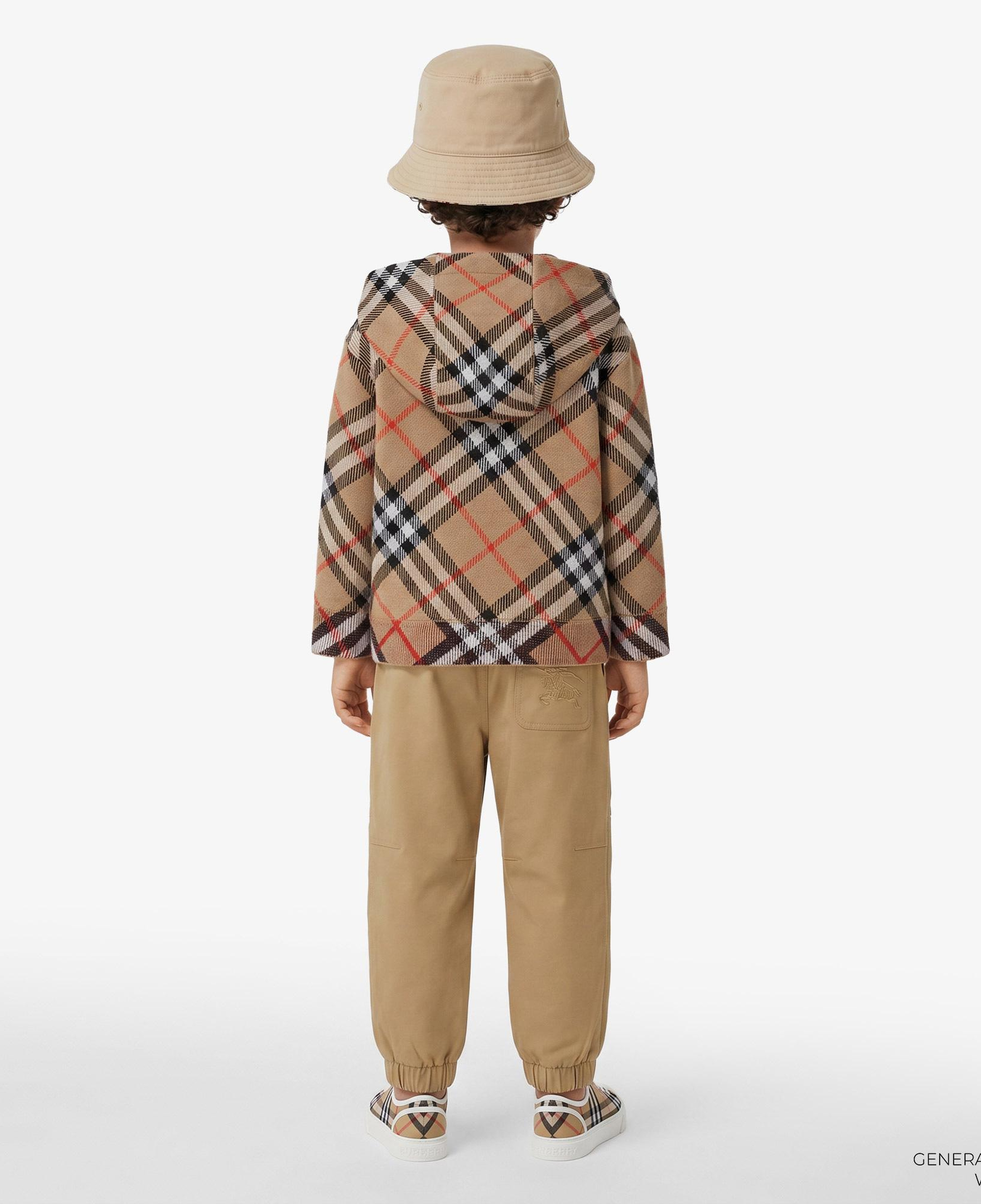 Burberry Jimmy Wool Zip Çocuk Bej Hoodie