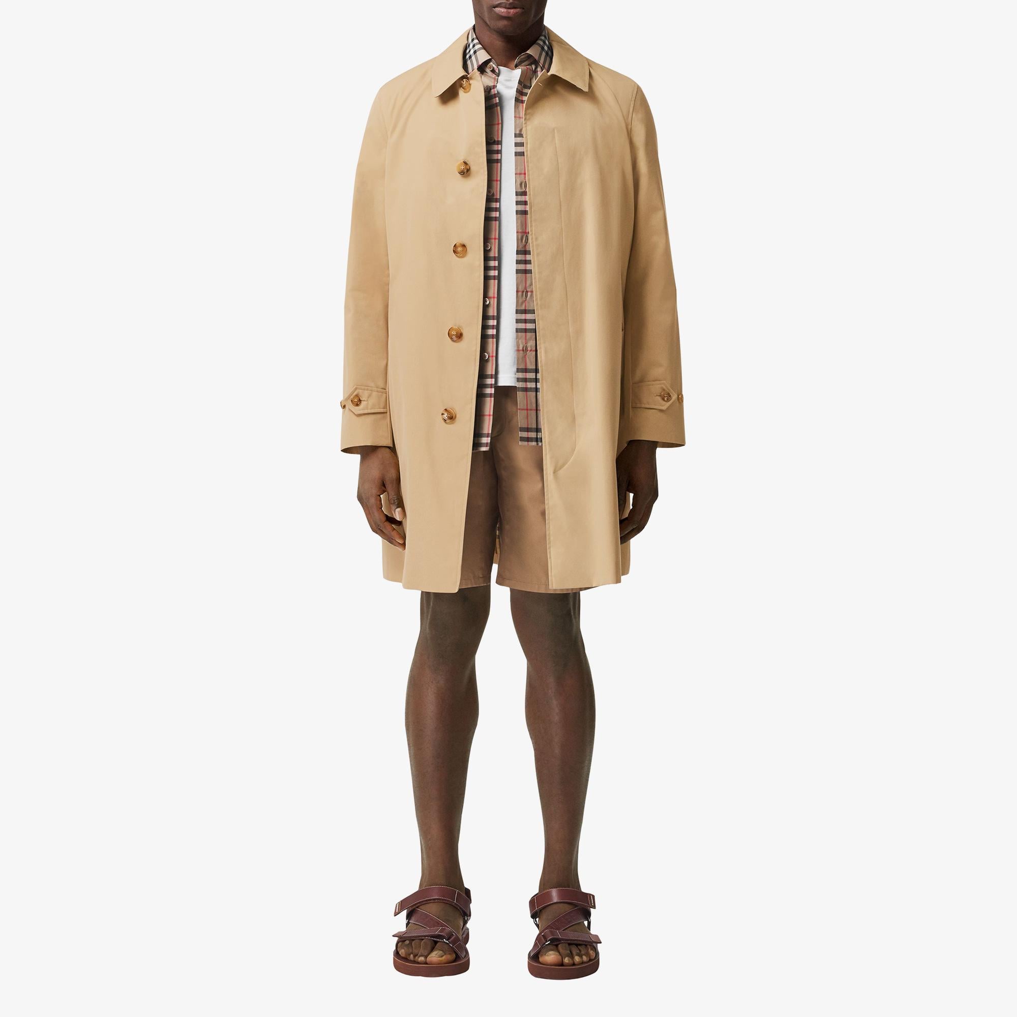 Burberry Mid-length Pimlico Car Erkek Bej Trençkot