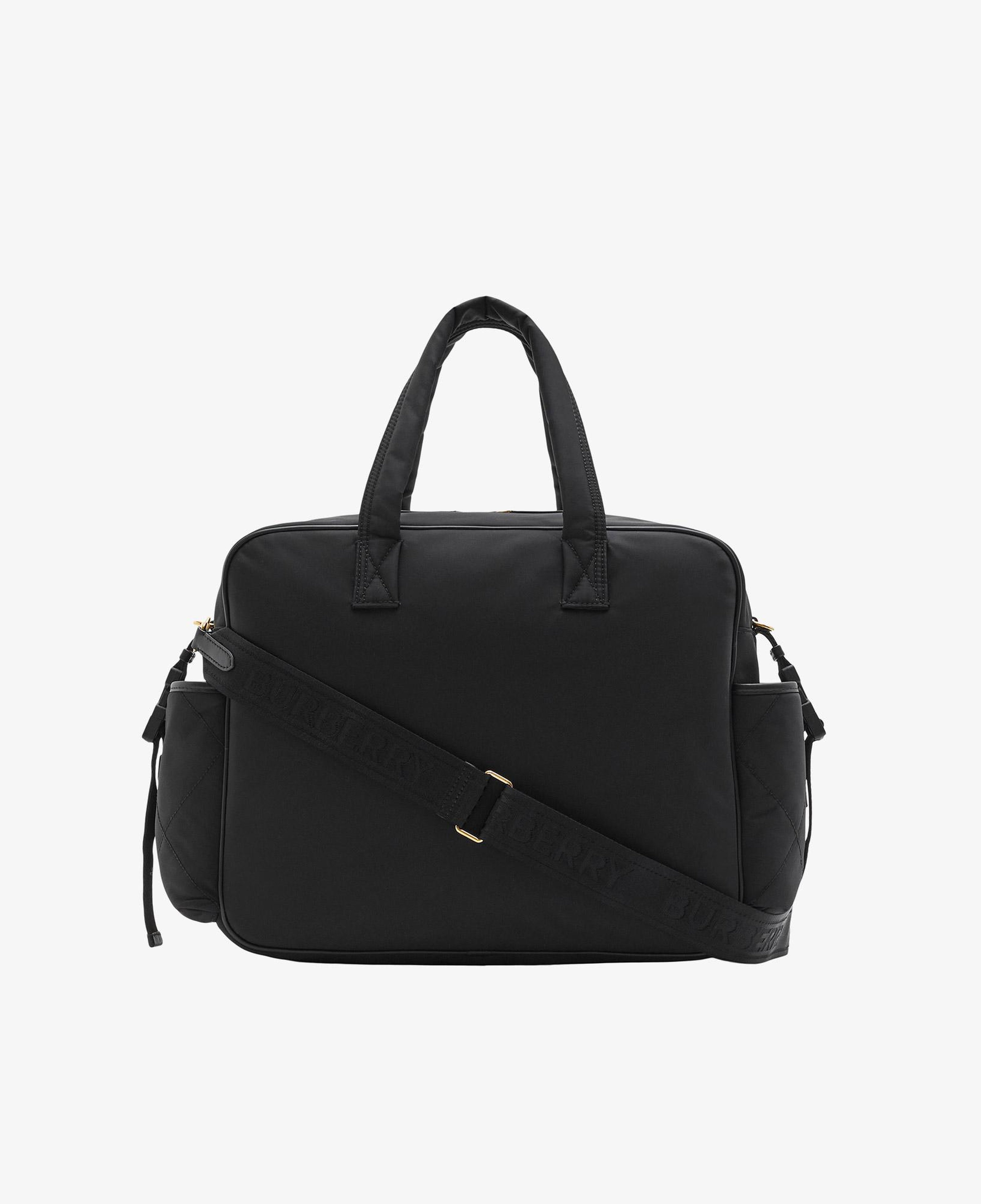 Burberry Quilted Nylon Baby Changing Çocuk Siyah Omuz Çantası