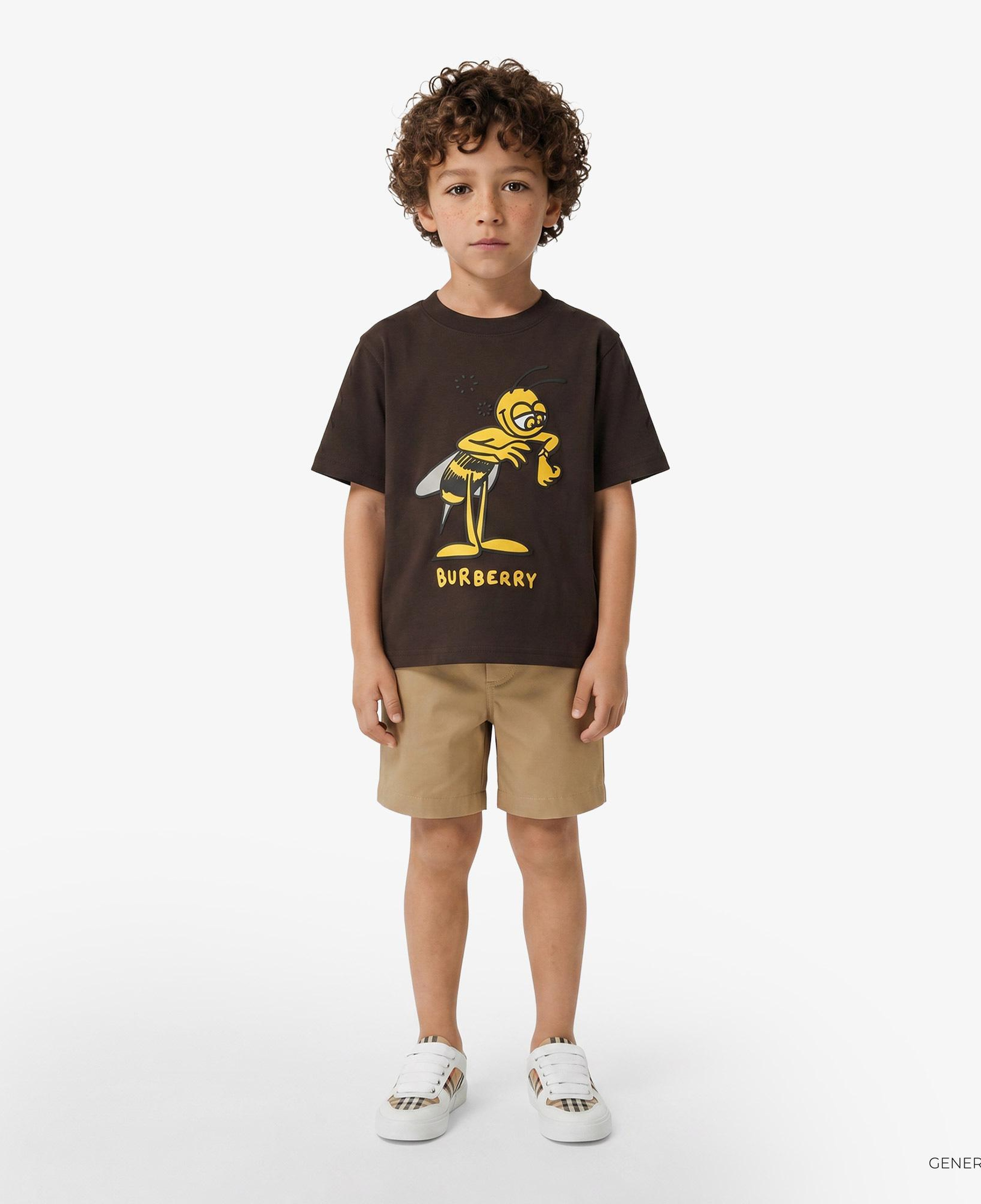 Burberry Oscar Cotton Blend Çocuk Bej Şort