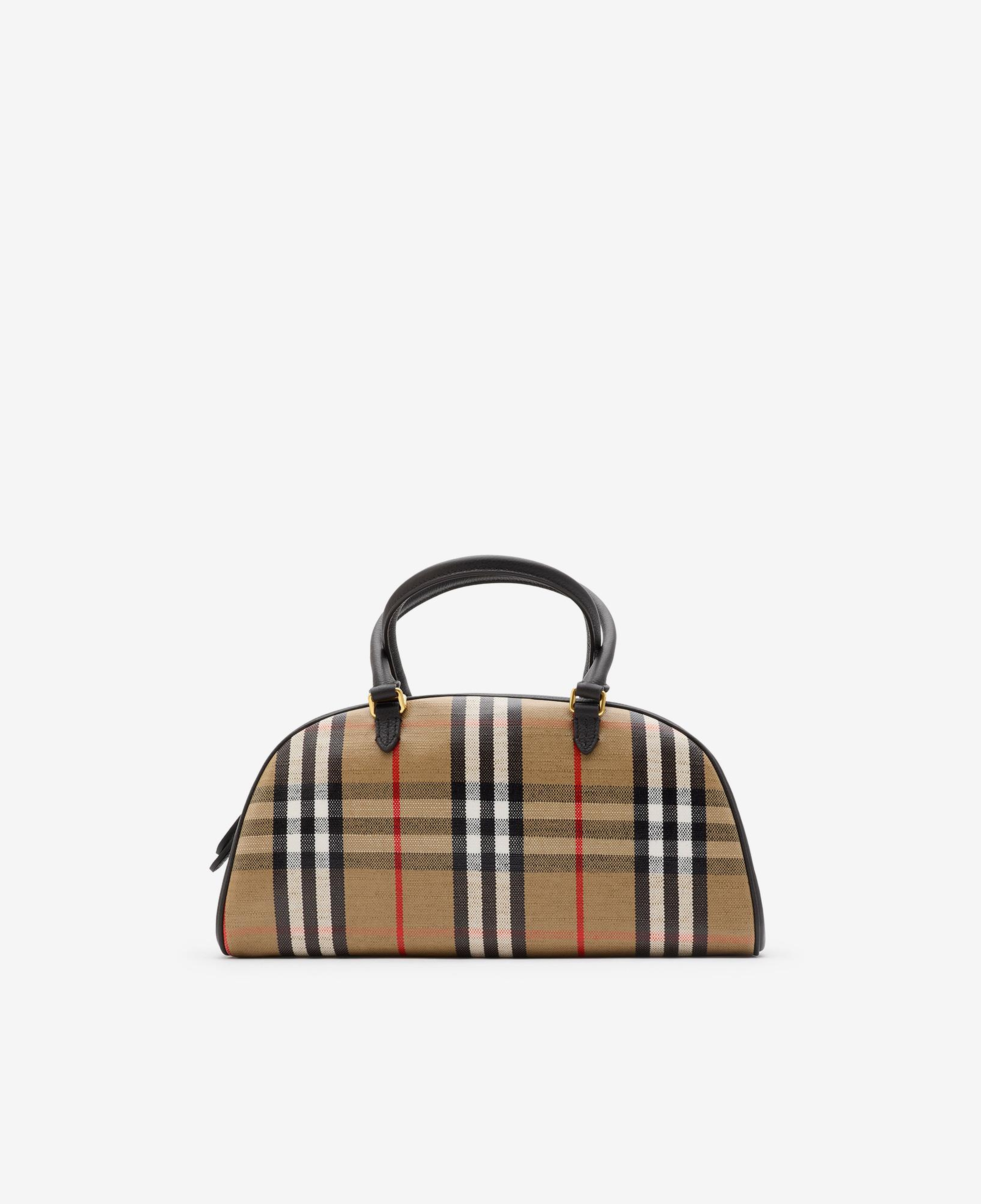 Burberry Highlands Bowling Kadın Bej Keten Çanta