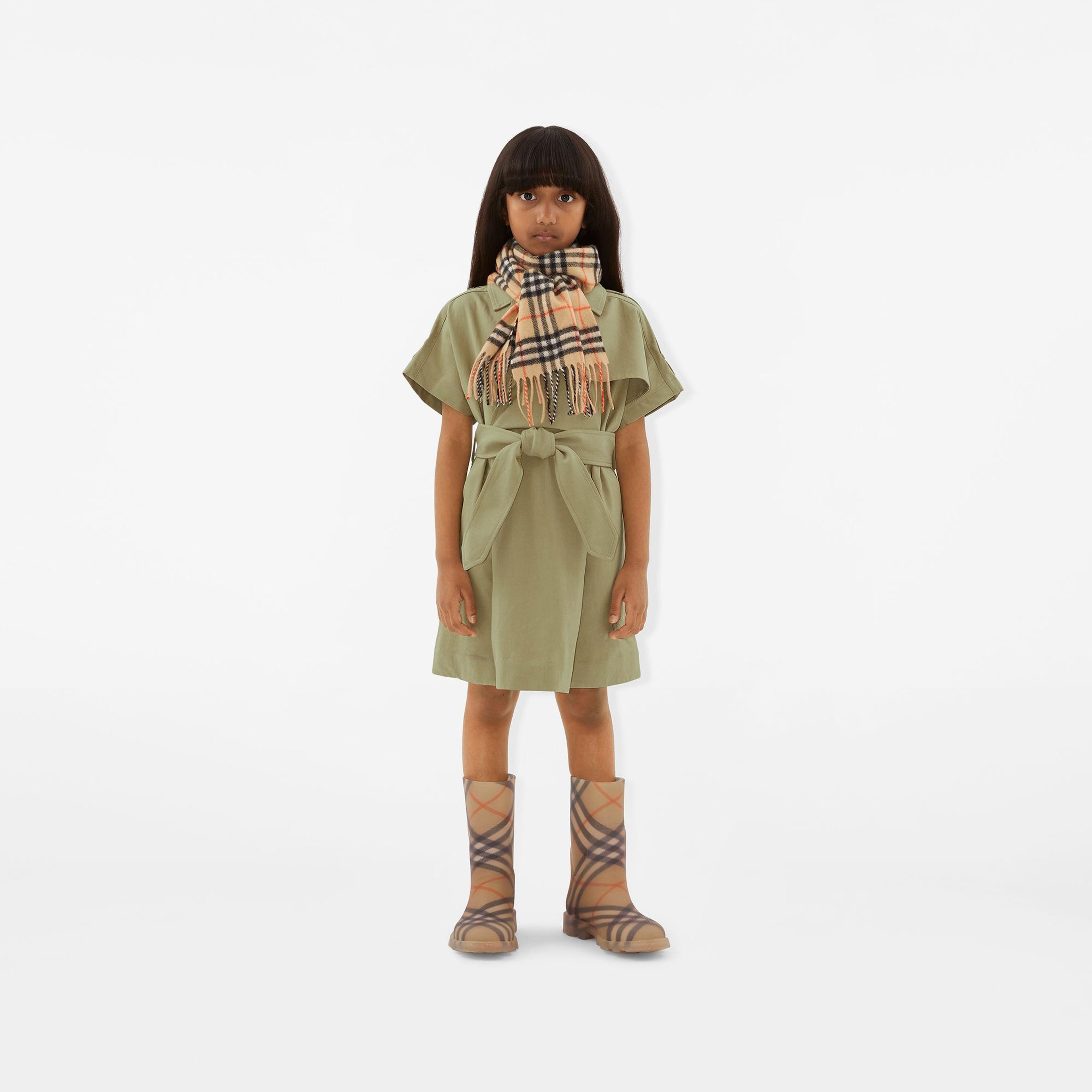Burberry Check Kaşmir Çocuk Bej Atkı