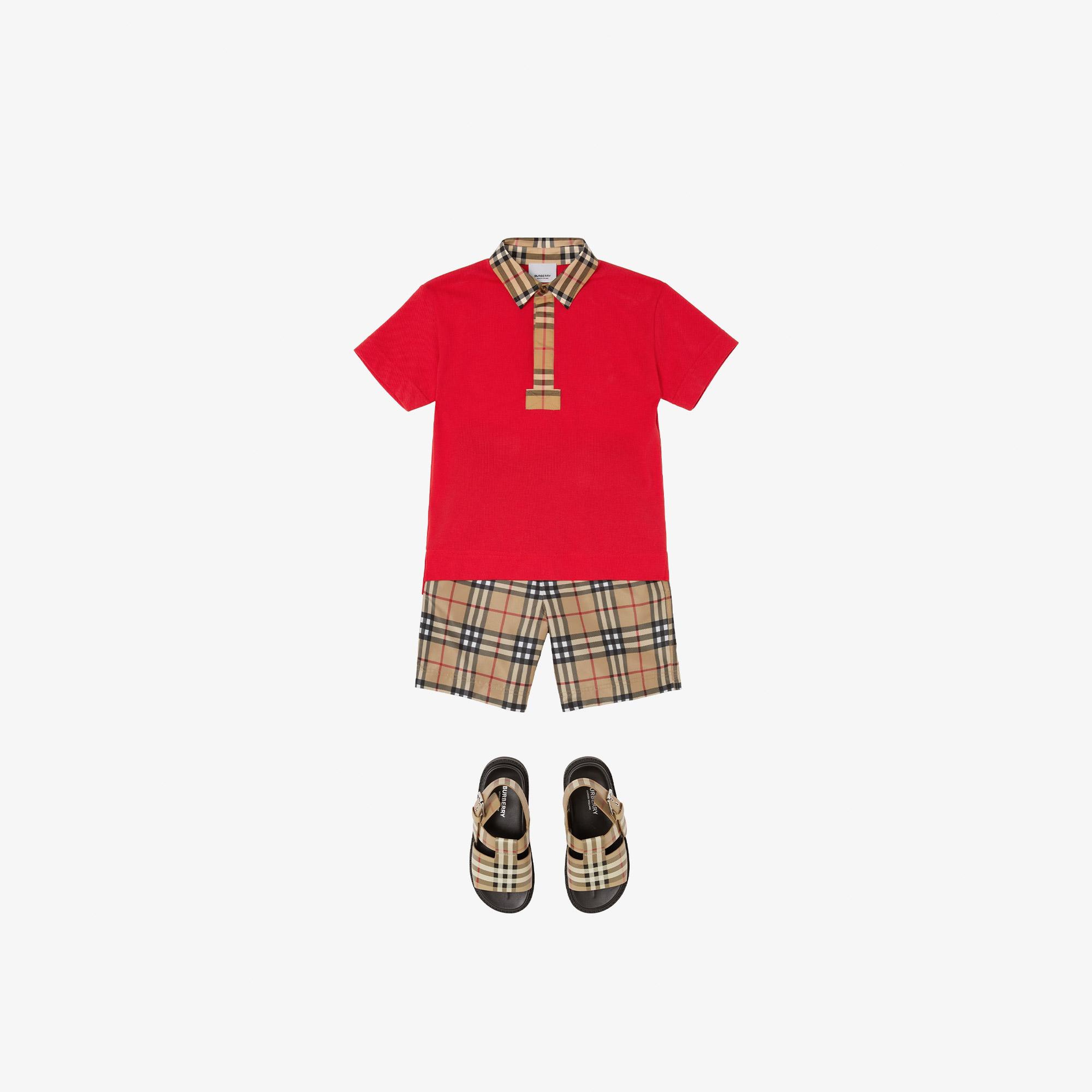 Burberry Malcolm Vintage Çocuk Bej Deniz Şortu