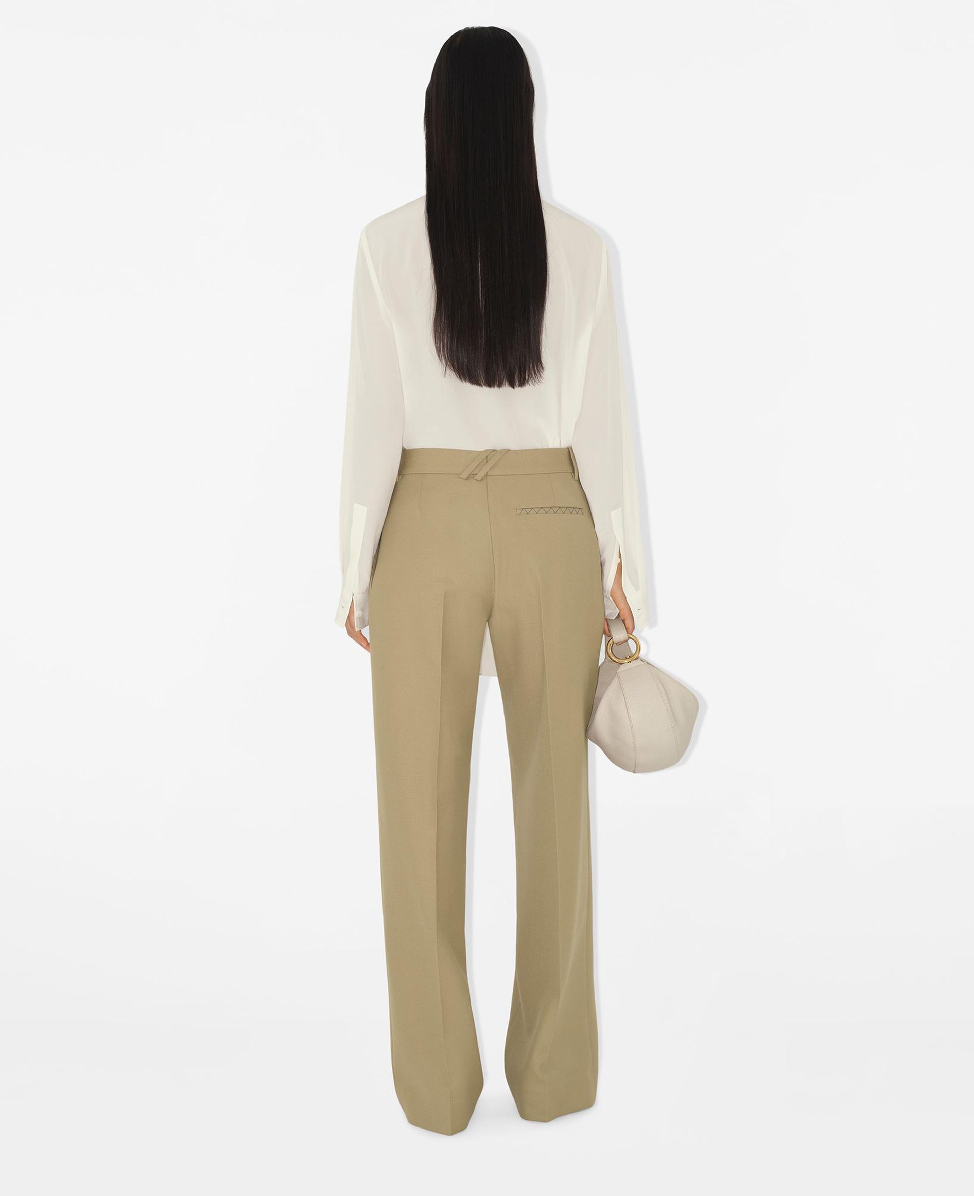 Burberry Wool Tailored Kadın Bej Pantolon
