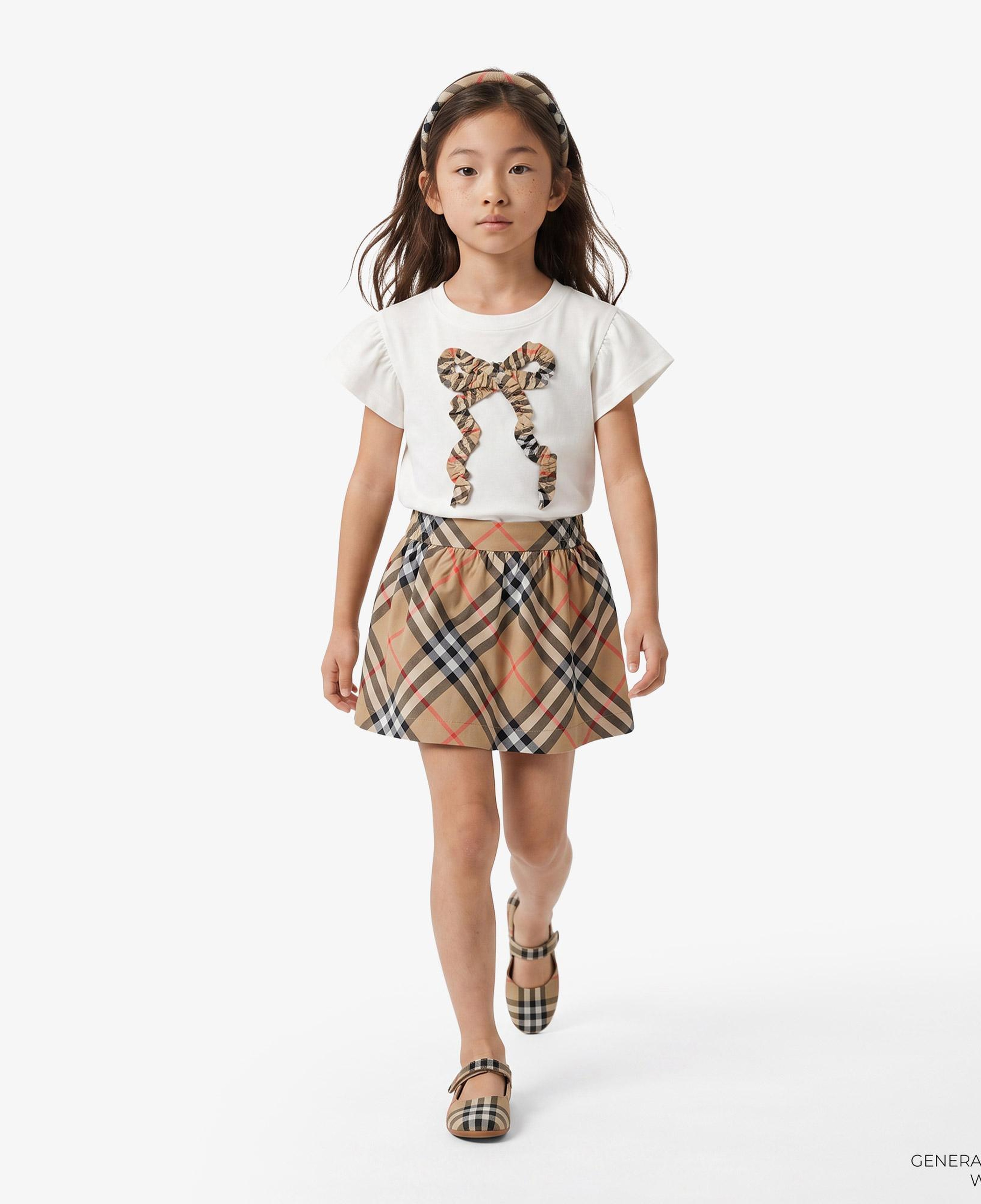 Burberry Check Pamuk Çocuk Bej Etek