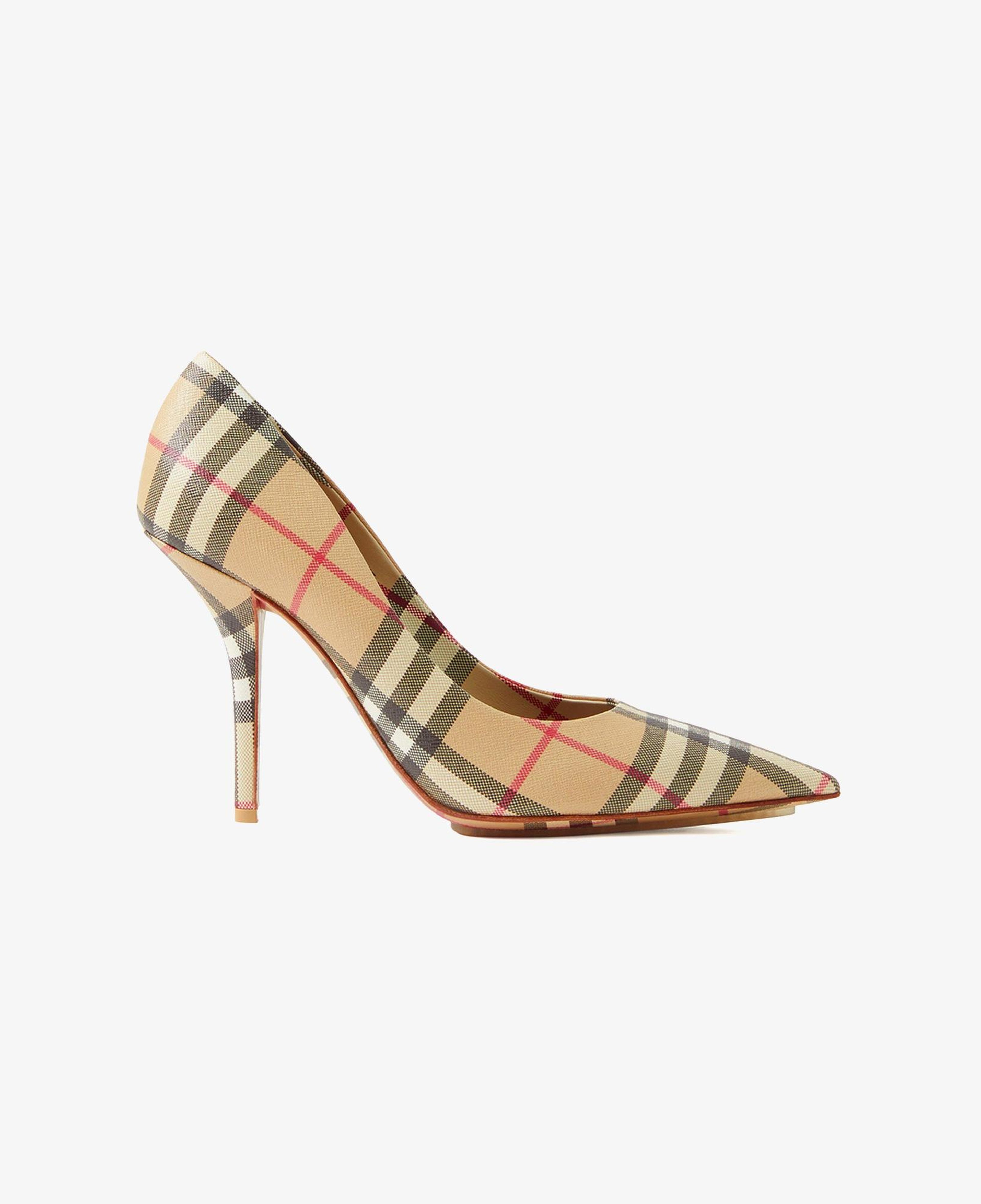 Burberry Aubri Point-Toe Pumps Kadın Bej Topuklu Ayakkabı