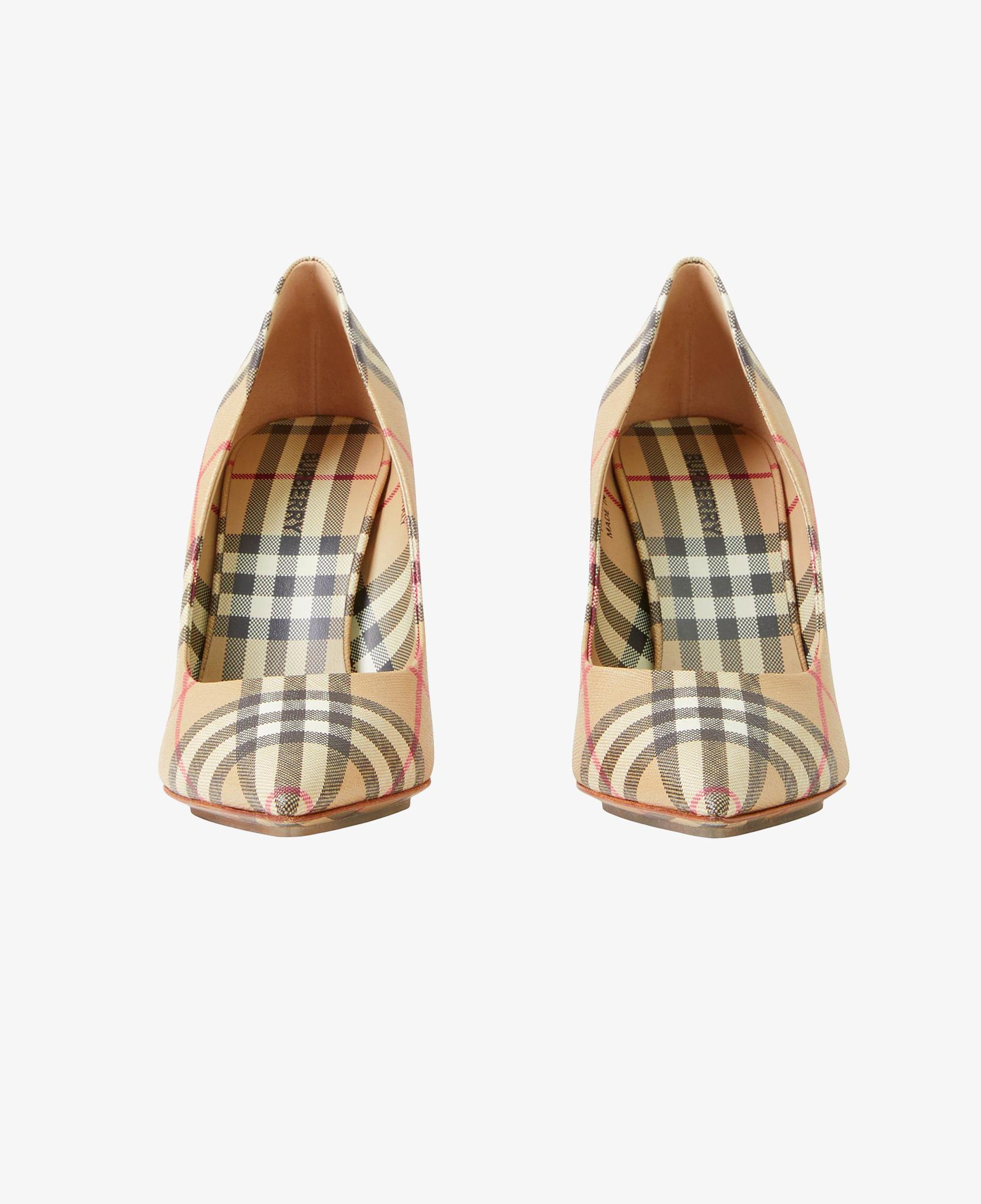 Burberry Aubri Point-Toe Pumps Kadın Bej Topuklu Ayakkabı