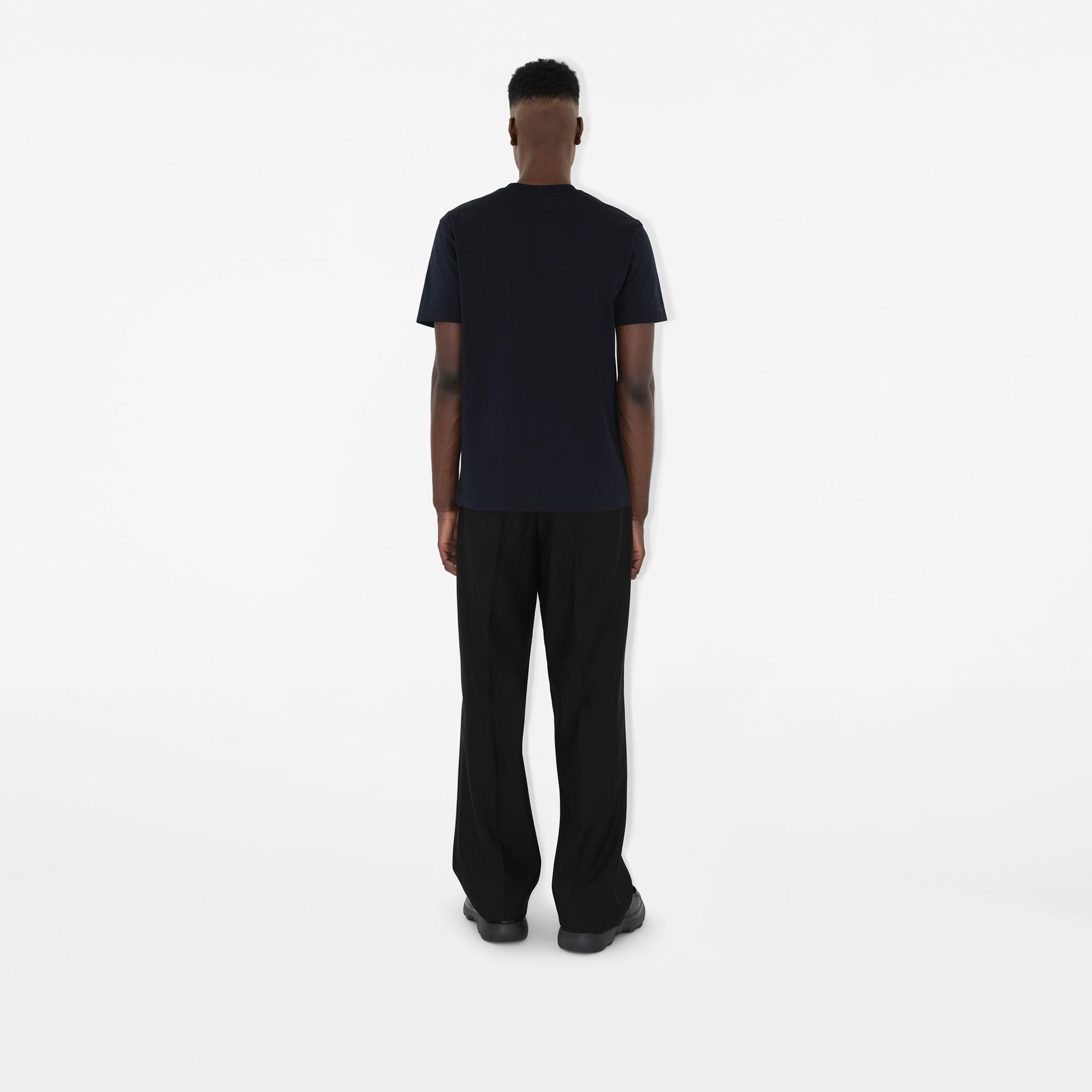 Burberry Pamuklu Erkek Lacivert T-Shirt