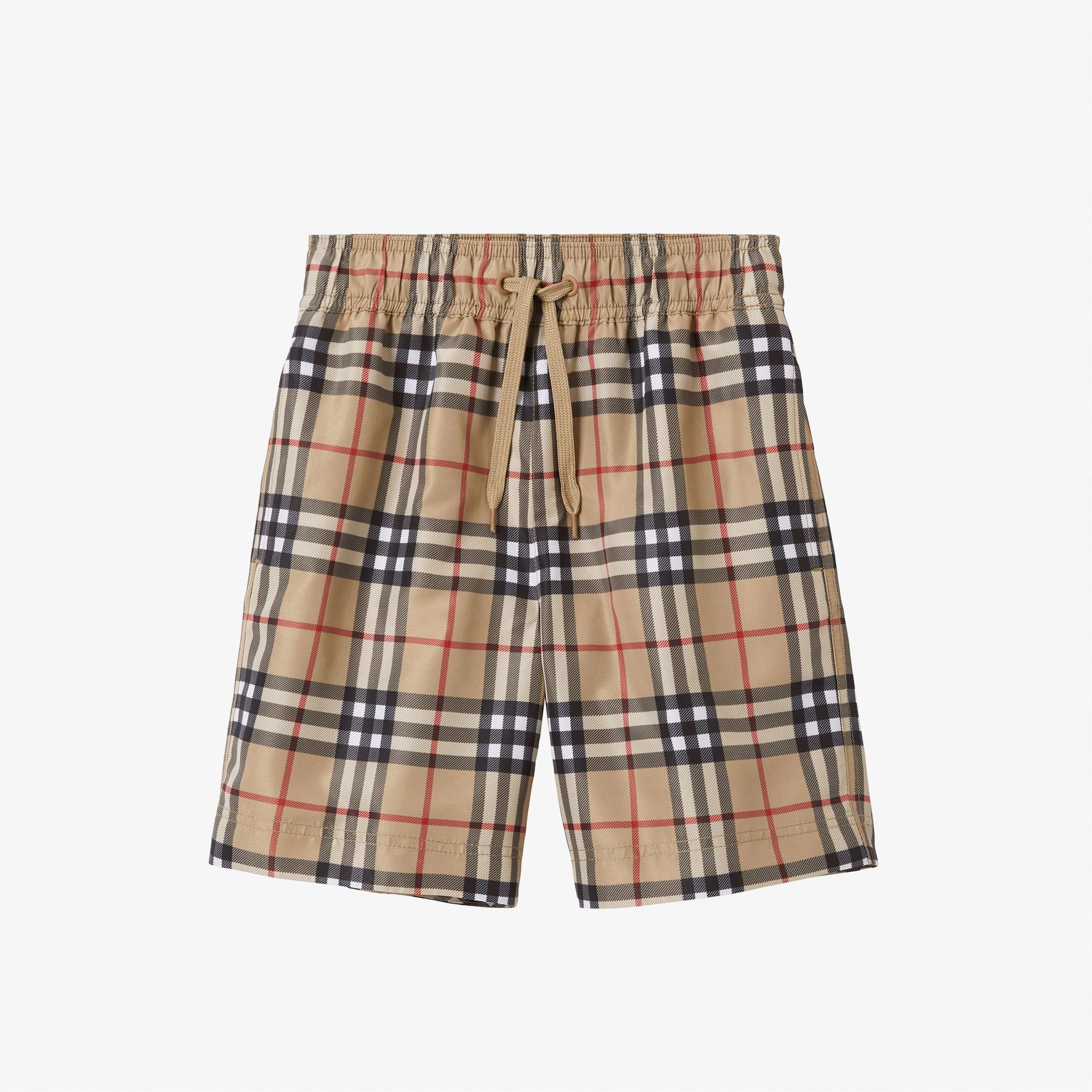 Burberry Malcolm Vintage Çocuk Bej Deniz Şortu