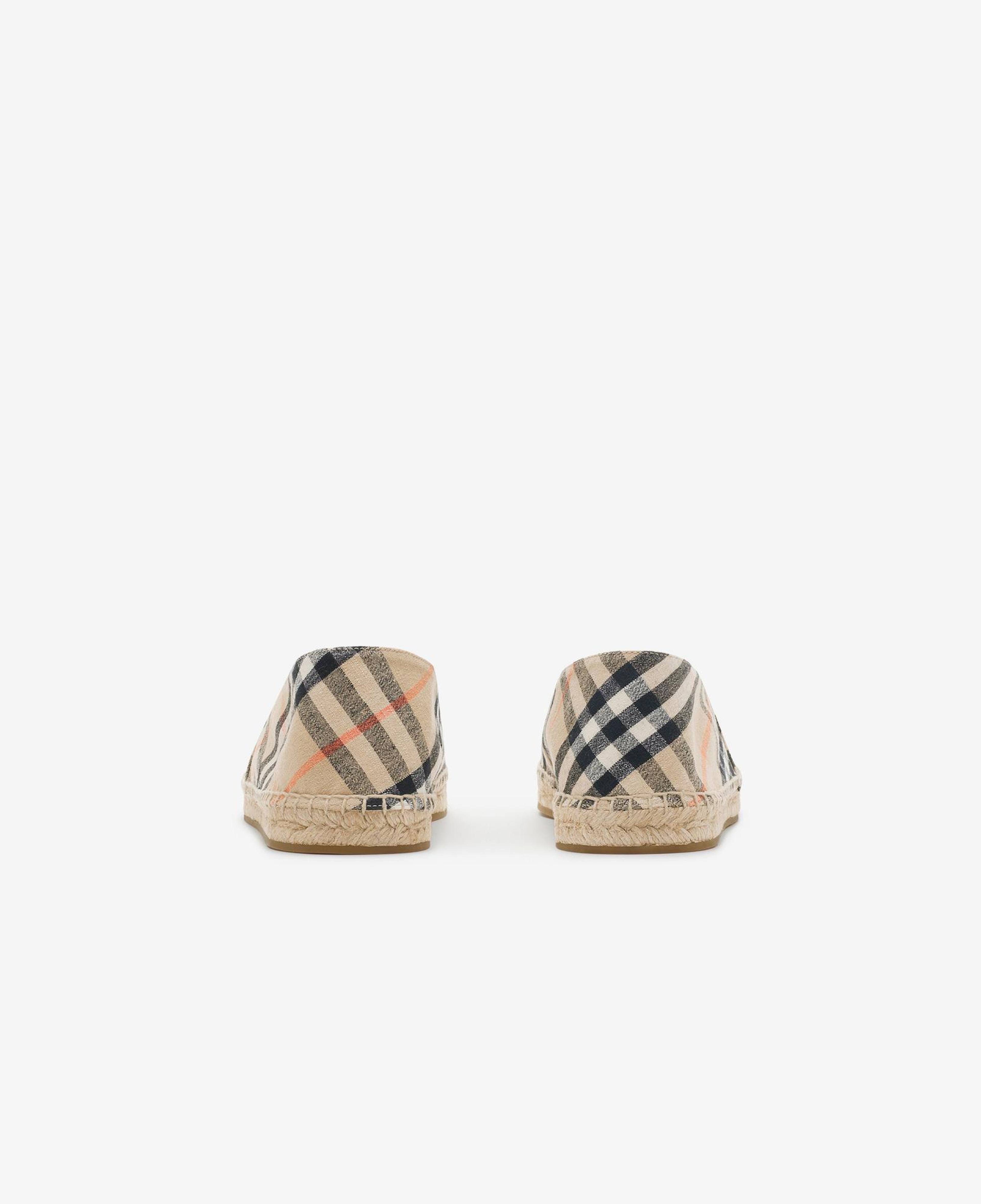 Burberry Mews Erkek Bej Keten Espadril
