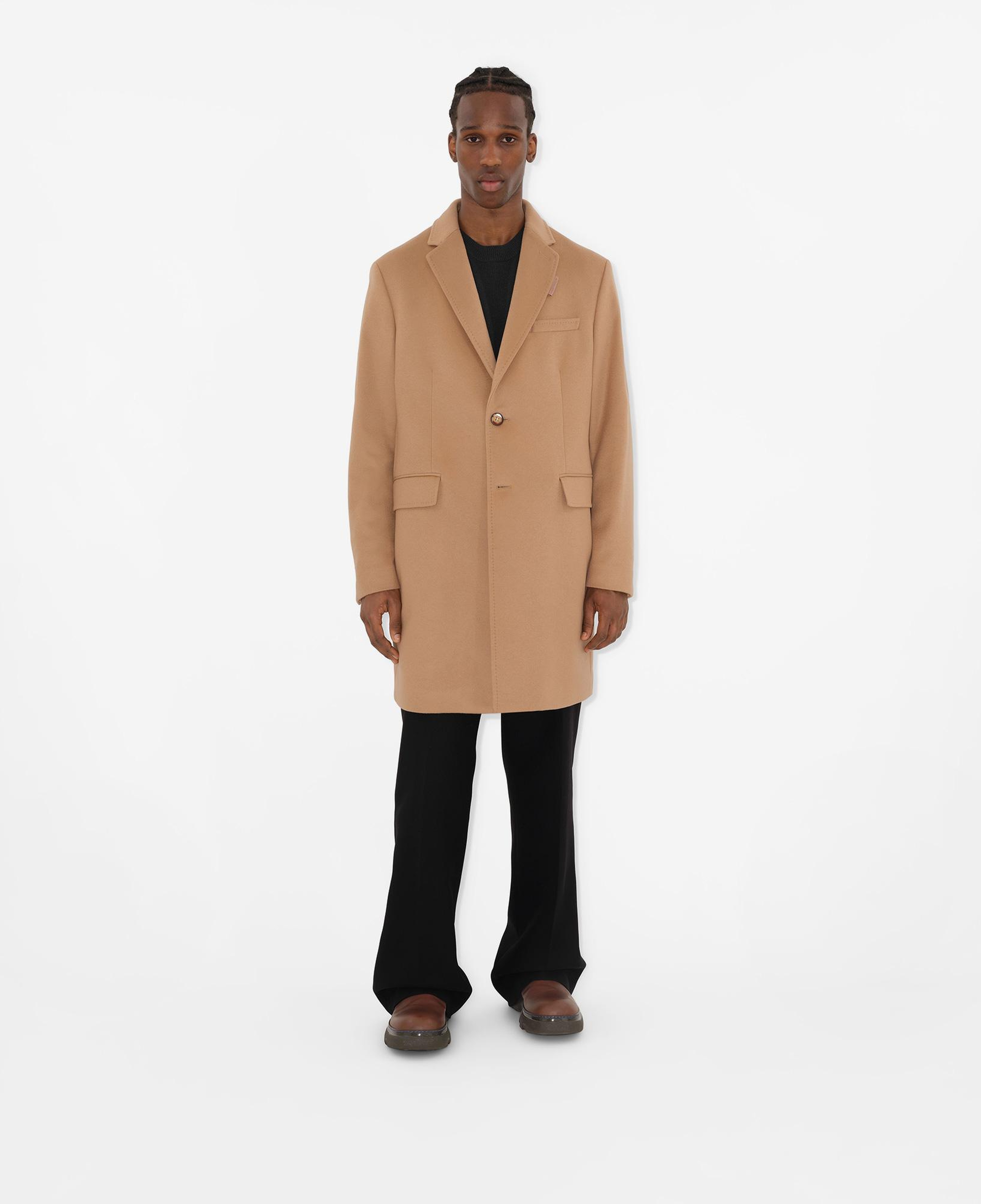 Burberry Yün Kaşmir Tailored Erkek Bej Mont