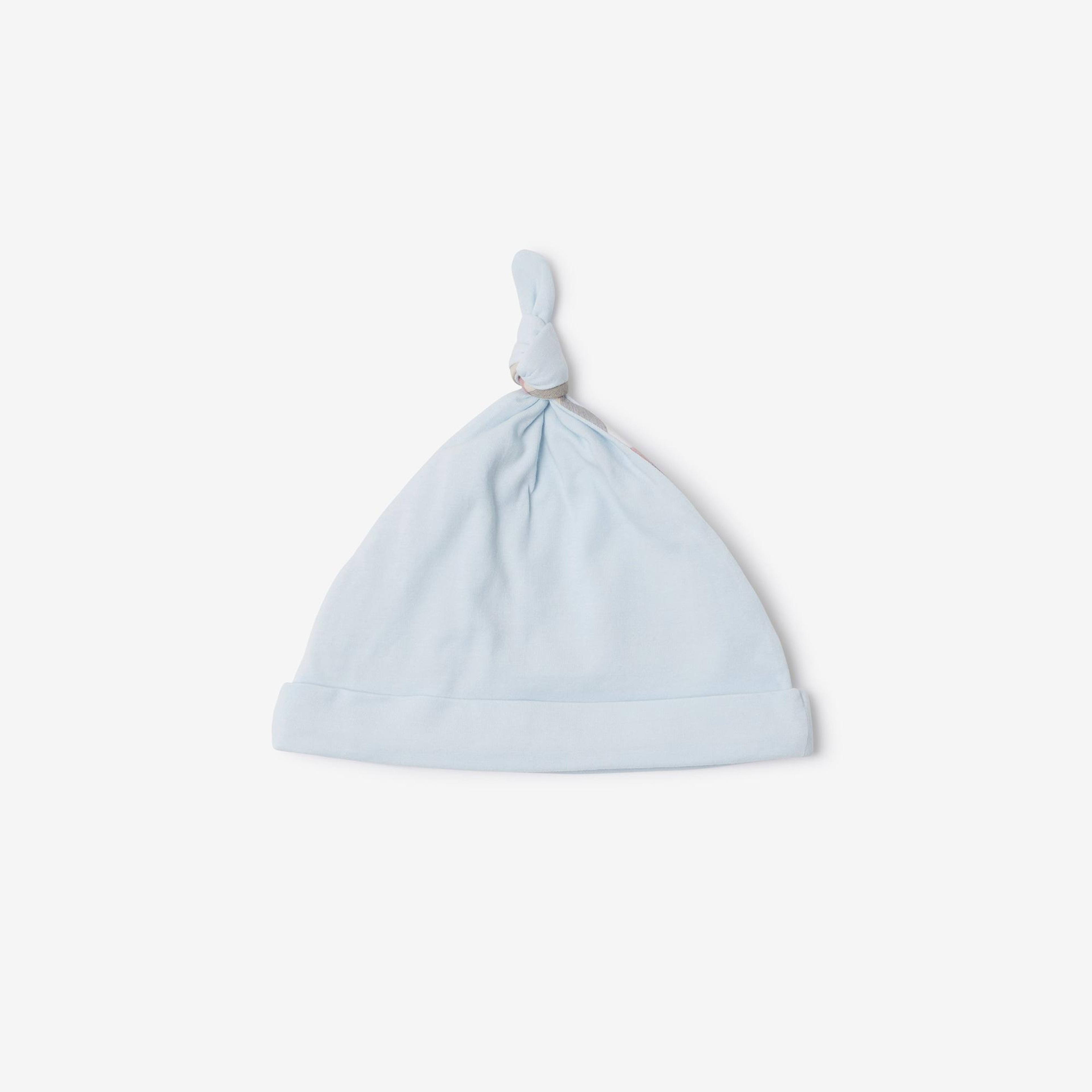 Burberry Hamilton Stretch Cotton Three-Piece Çocuk Mavi Bebek Takımı