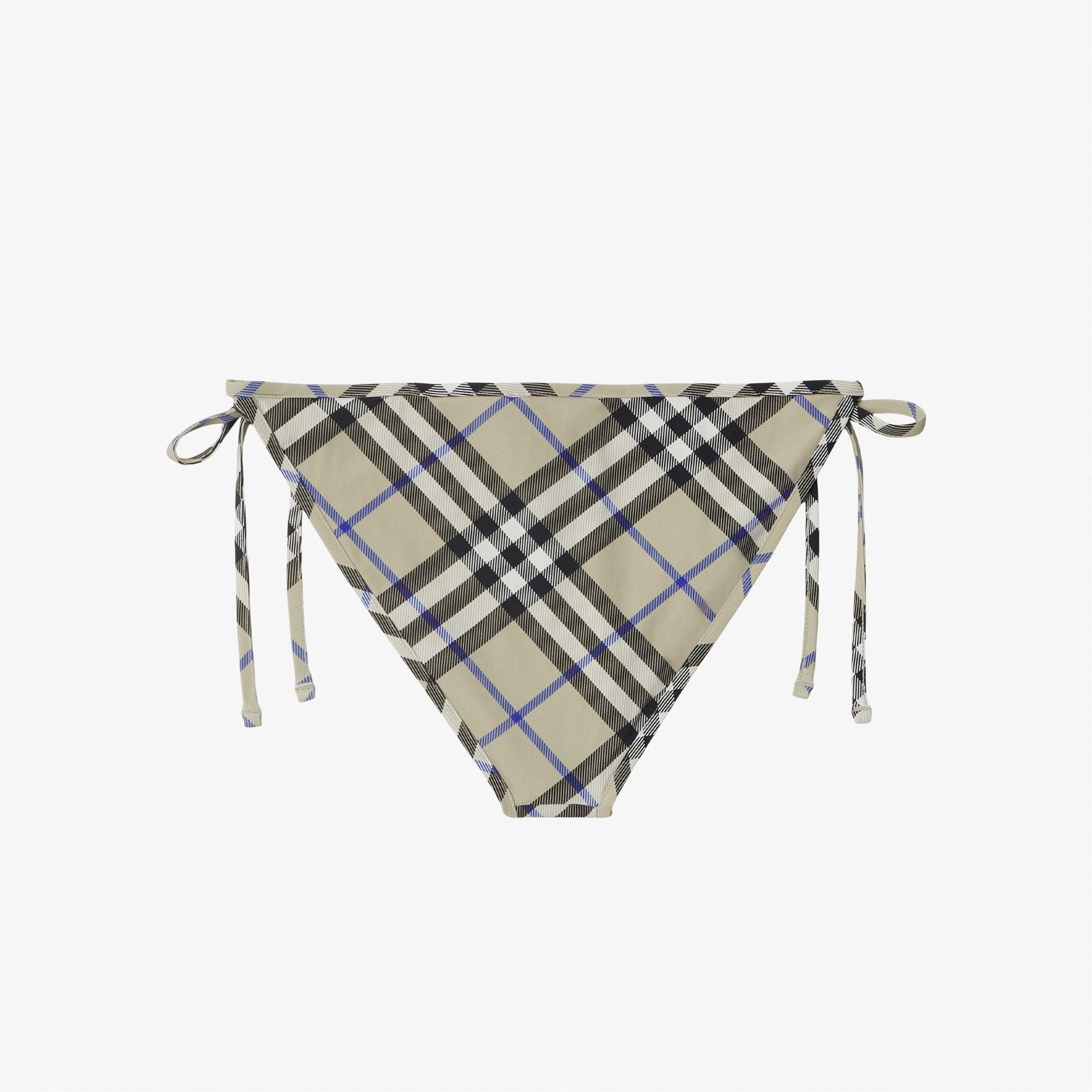 Burberry Check Kadın Krem Rengi Bikini Altı