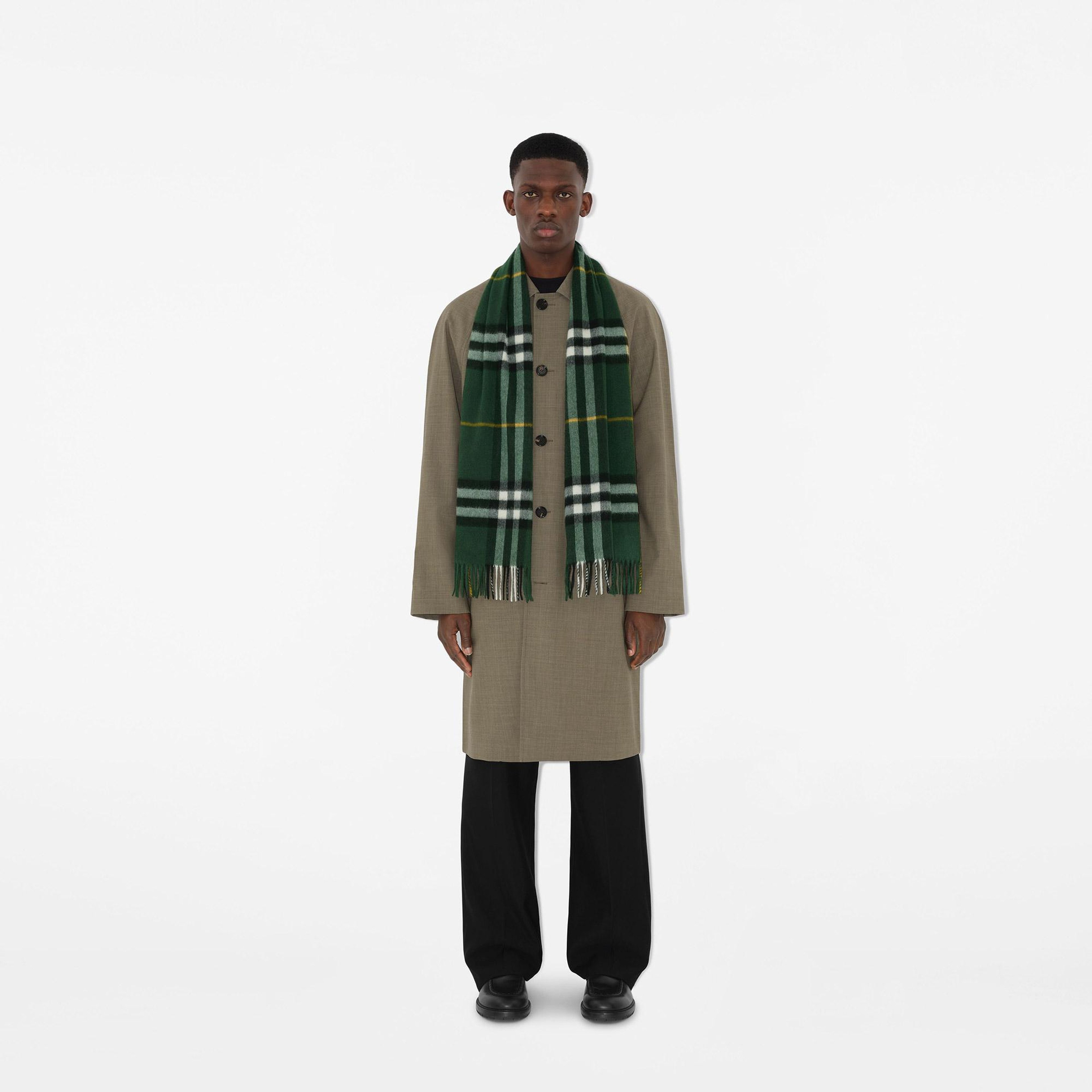 Burberry Check Kaşmir Kadın Yeşil Atkı