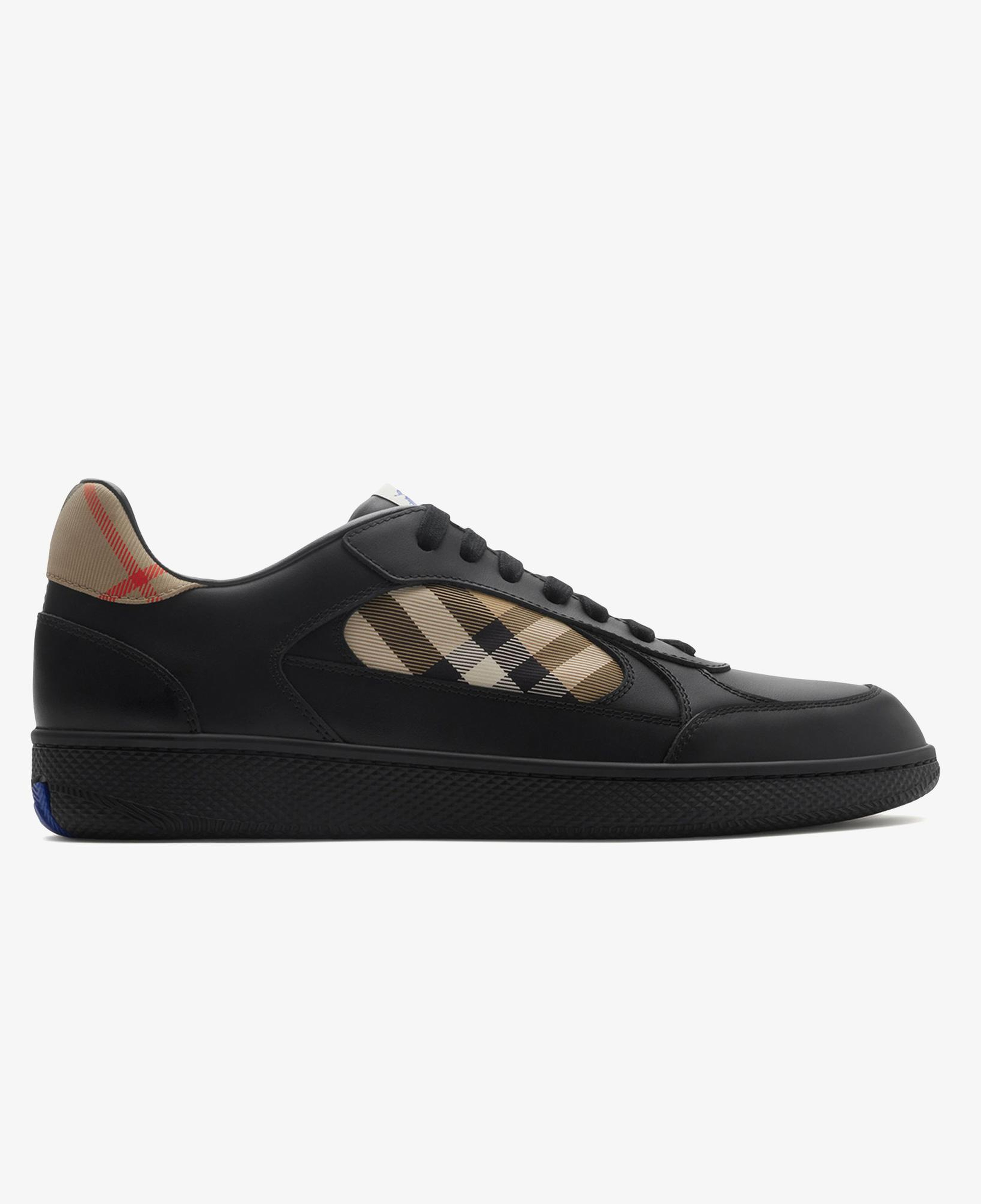 Burberry Mix Leather And Terrace Erkek Siyah Sneaker
