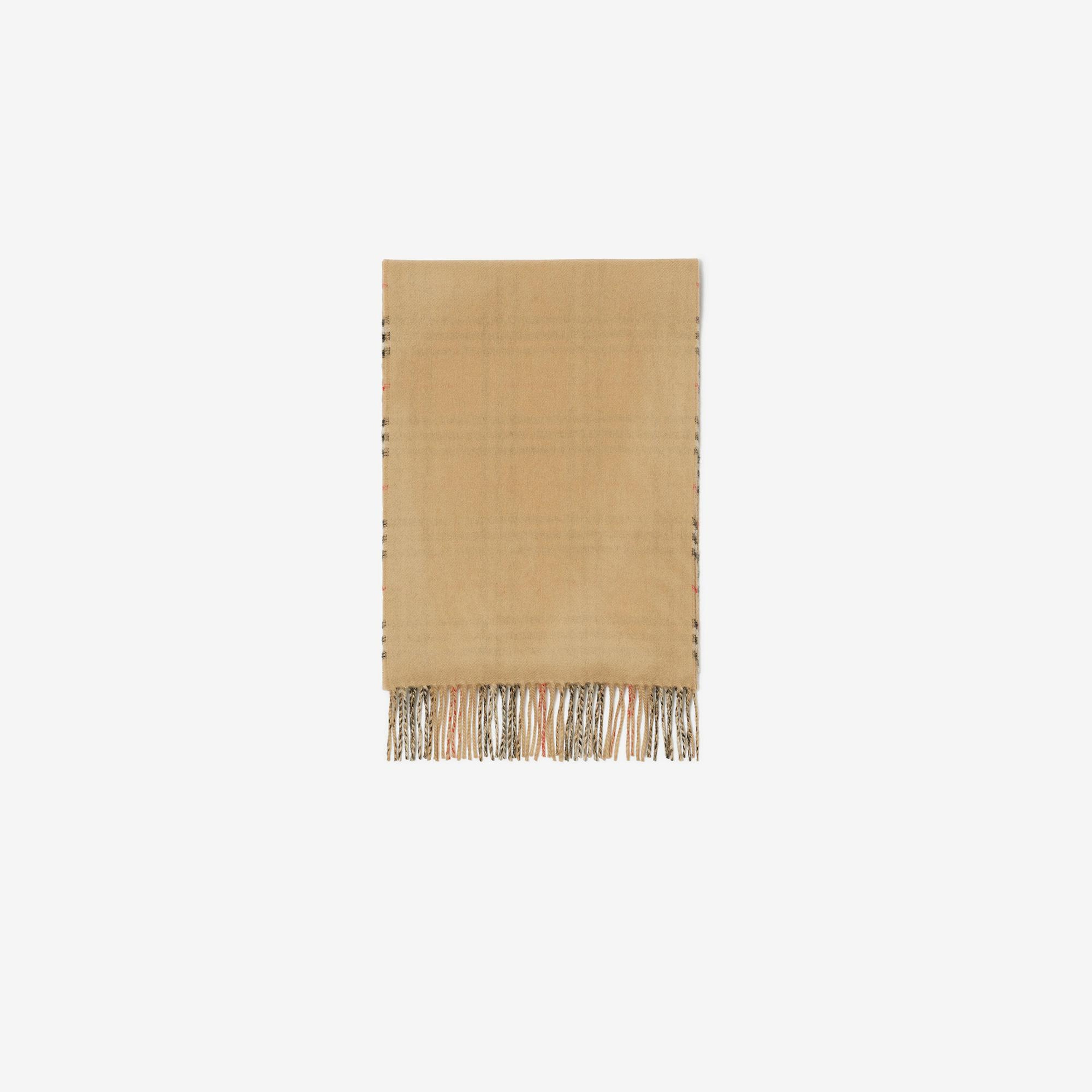 Burberry Reversible Check Kaşmir Kadın Bej Atkı