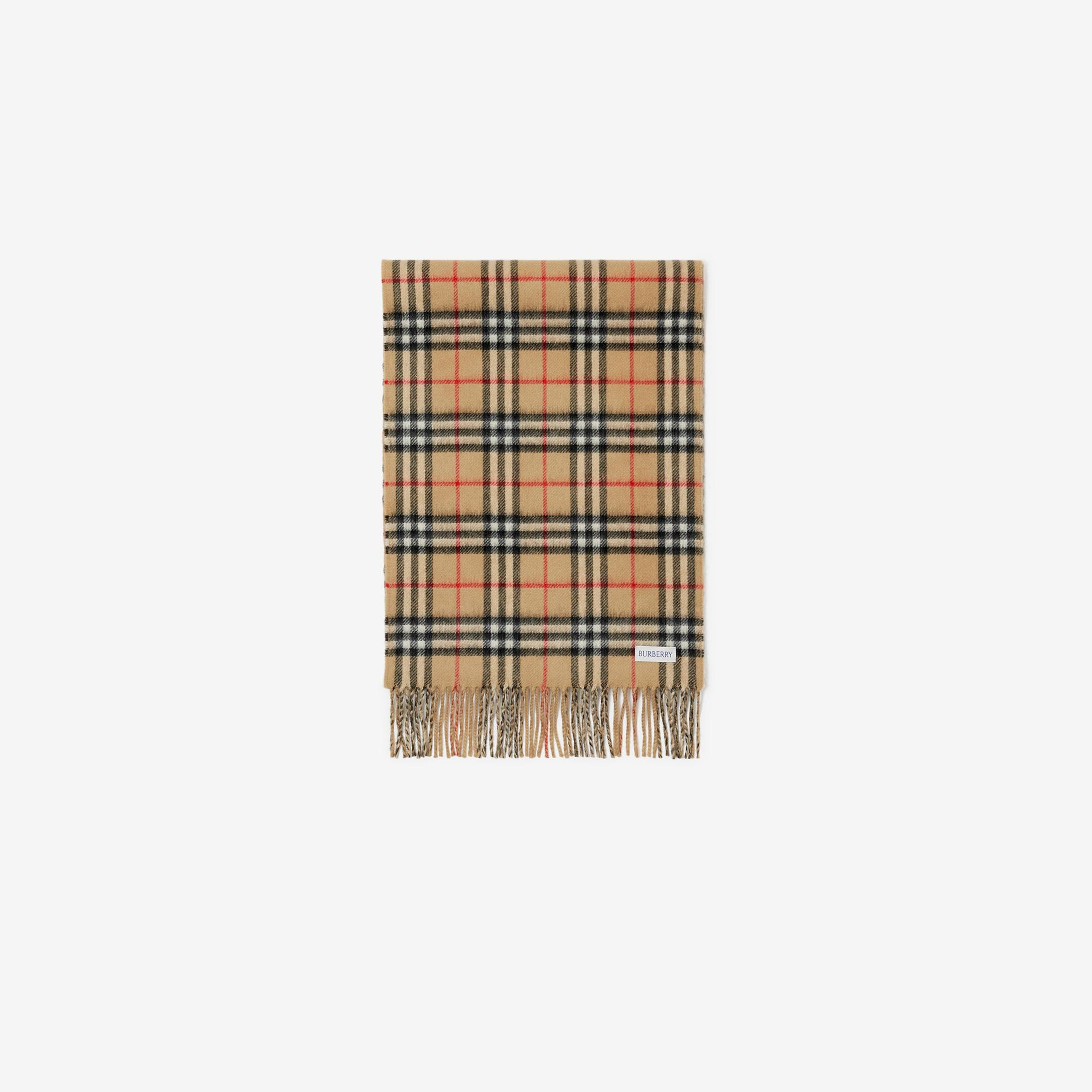 Burberry Reversible Check Kaşmir Kadın Bej Atkı