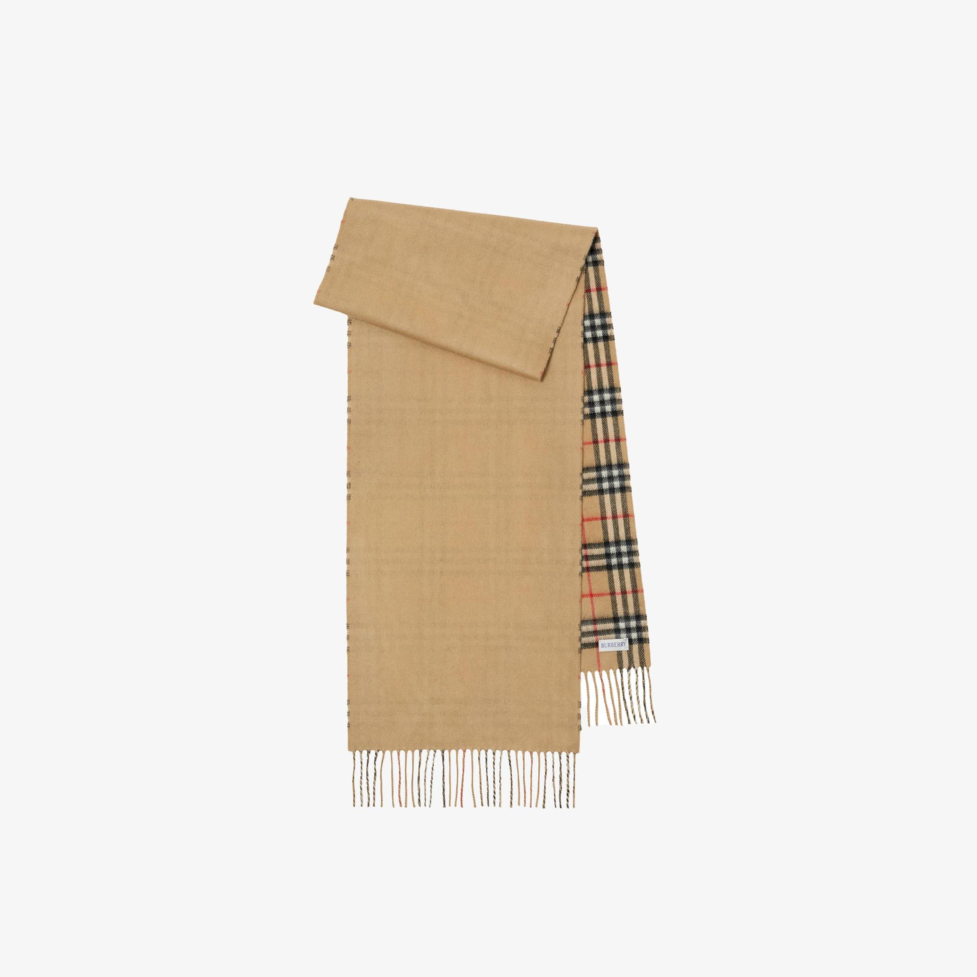 Burberry Reversible Check Kaşmir Kadın Bej Atkı