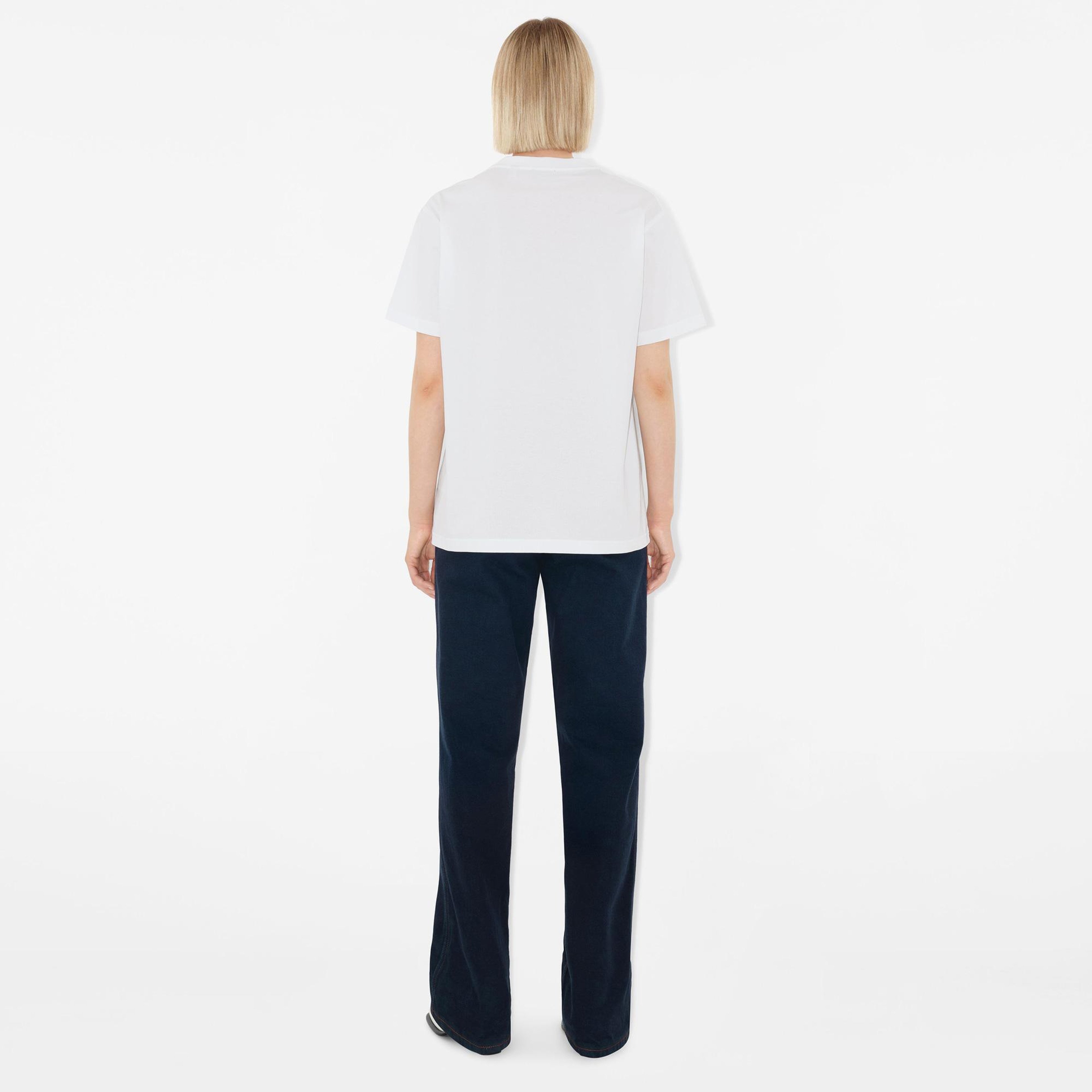 Burberry Kadın Beyaz T-Shirt