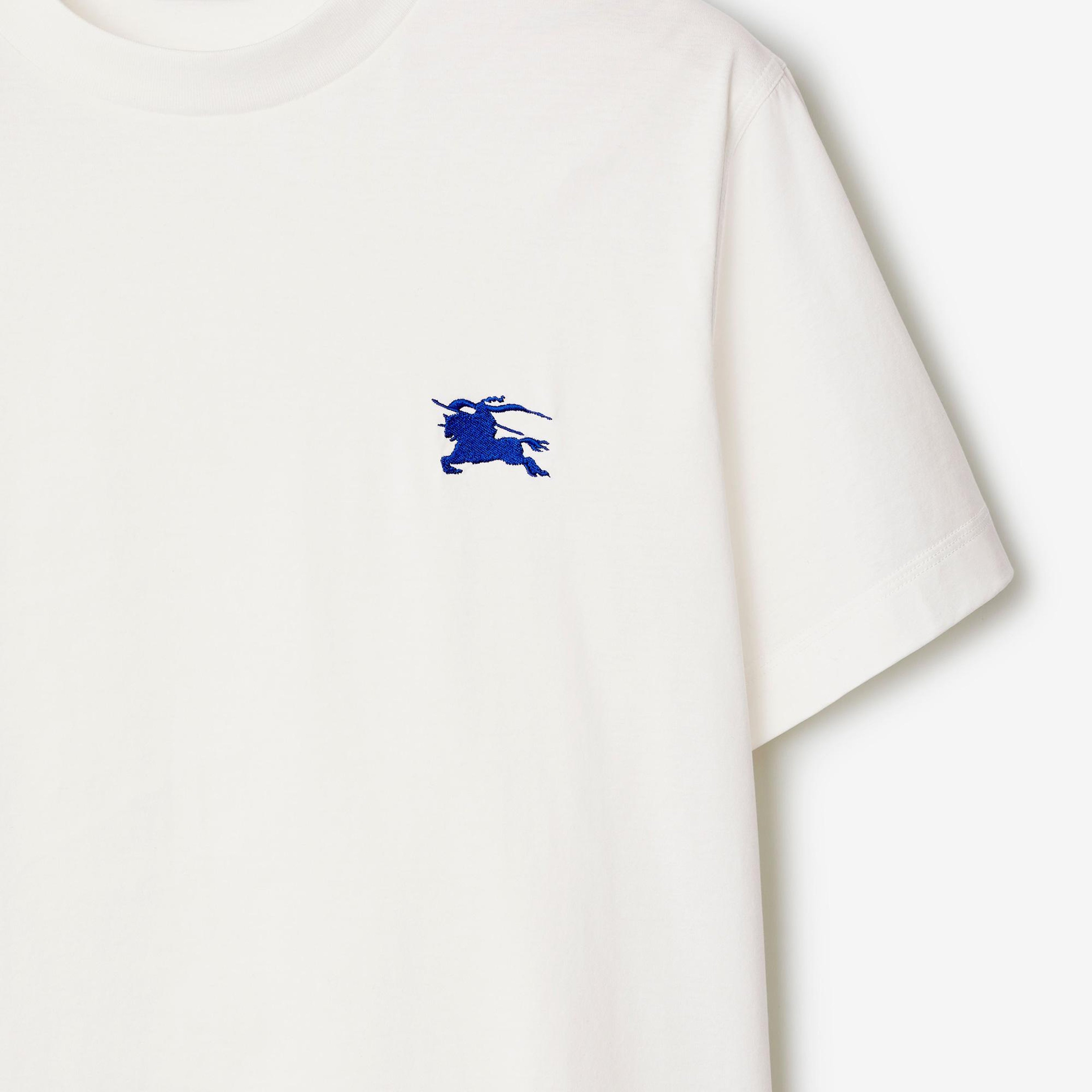 Burberry Pamuklu Erkek Beyaz T-Shirt