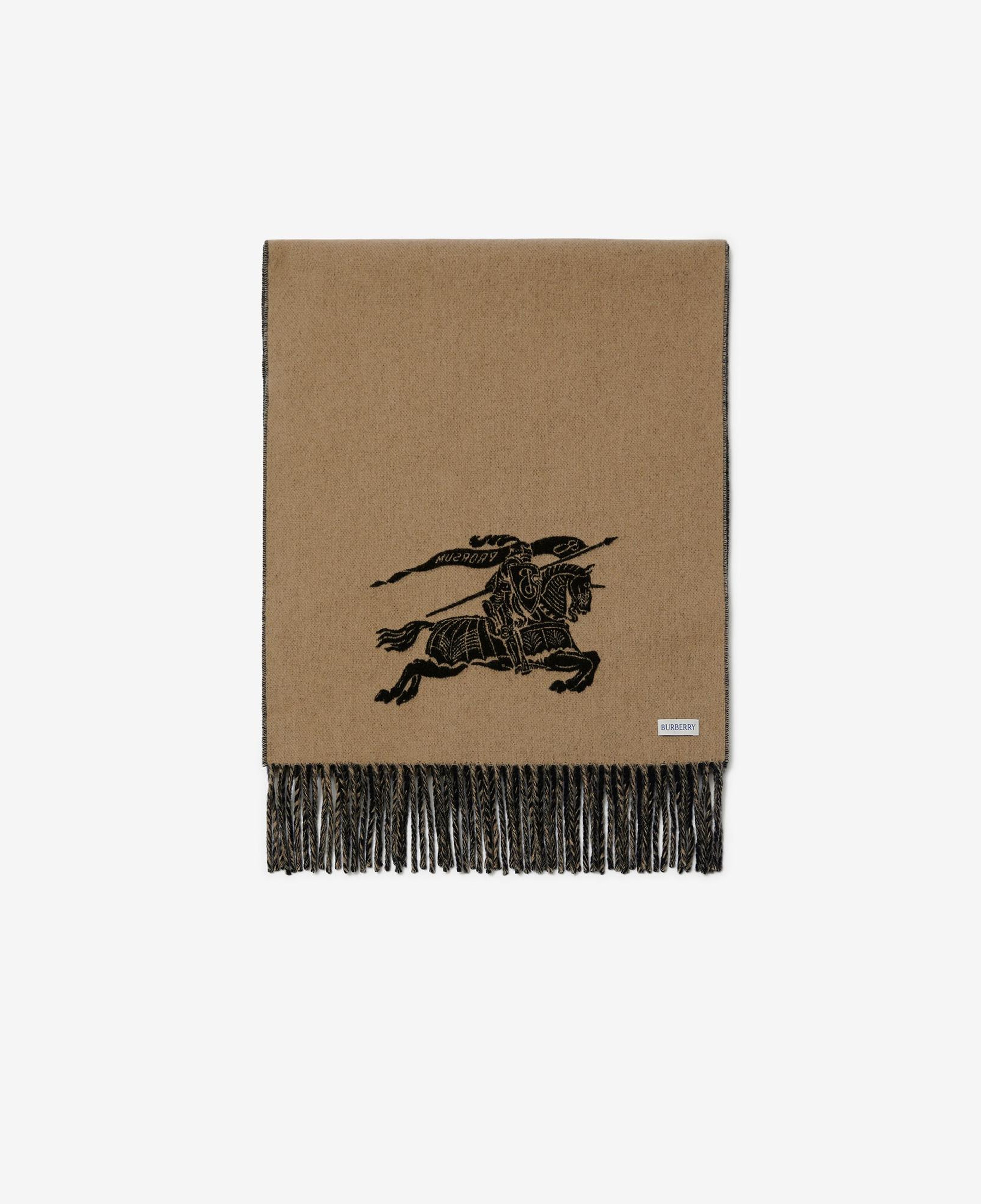 Burberry Knight Reversible Cashmere Kadın Siyah Atkı
