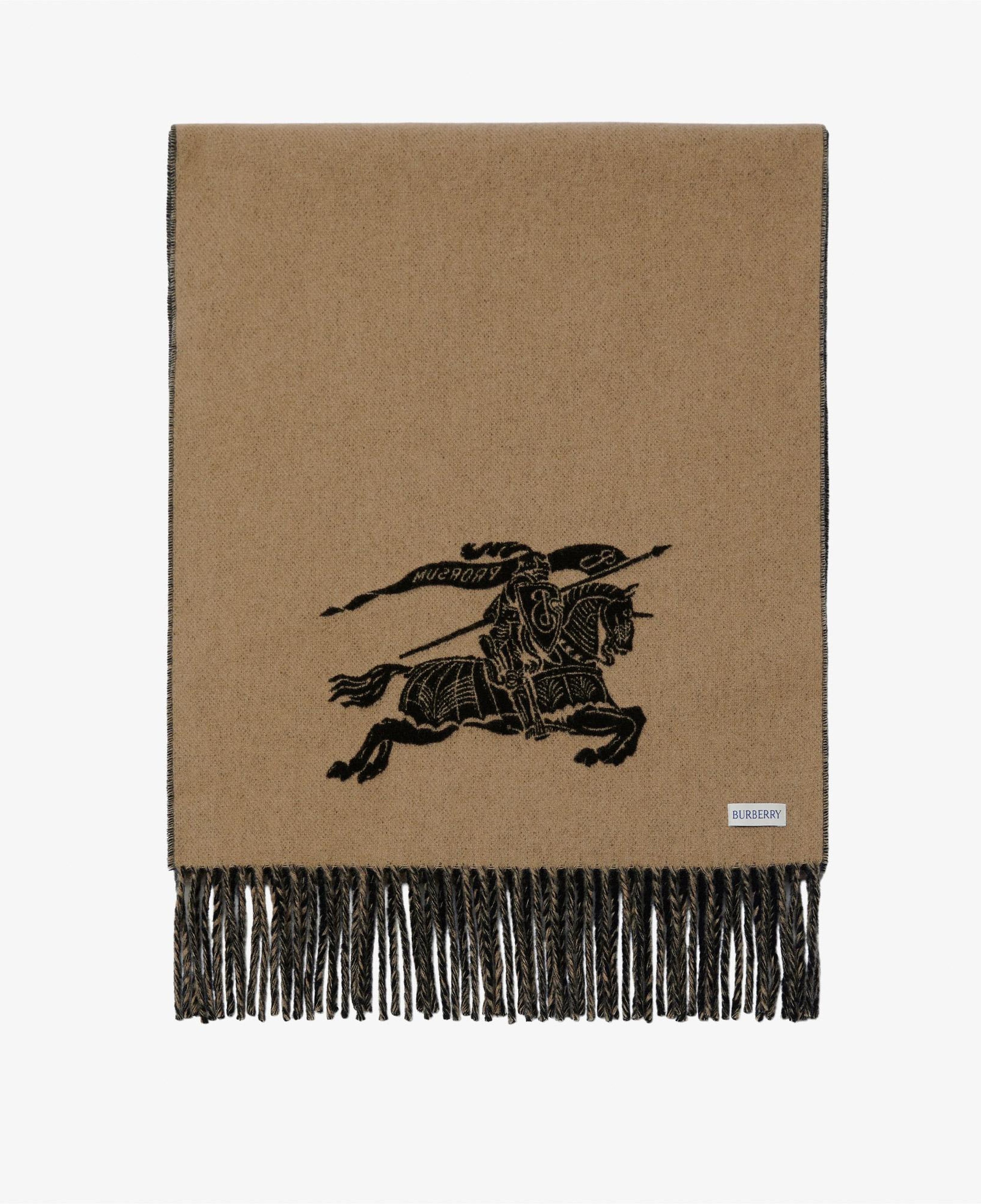 Burberry Knight Reversible Cashmere Kadın Siyah Atkı