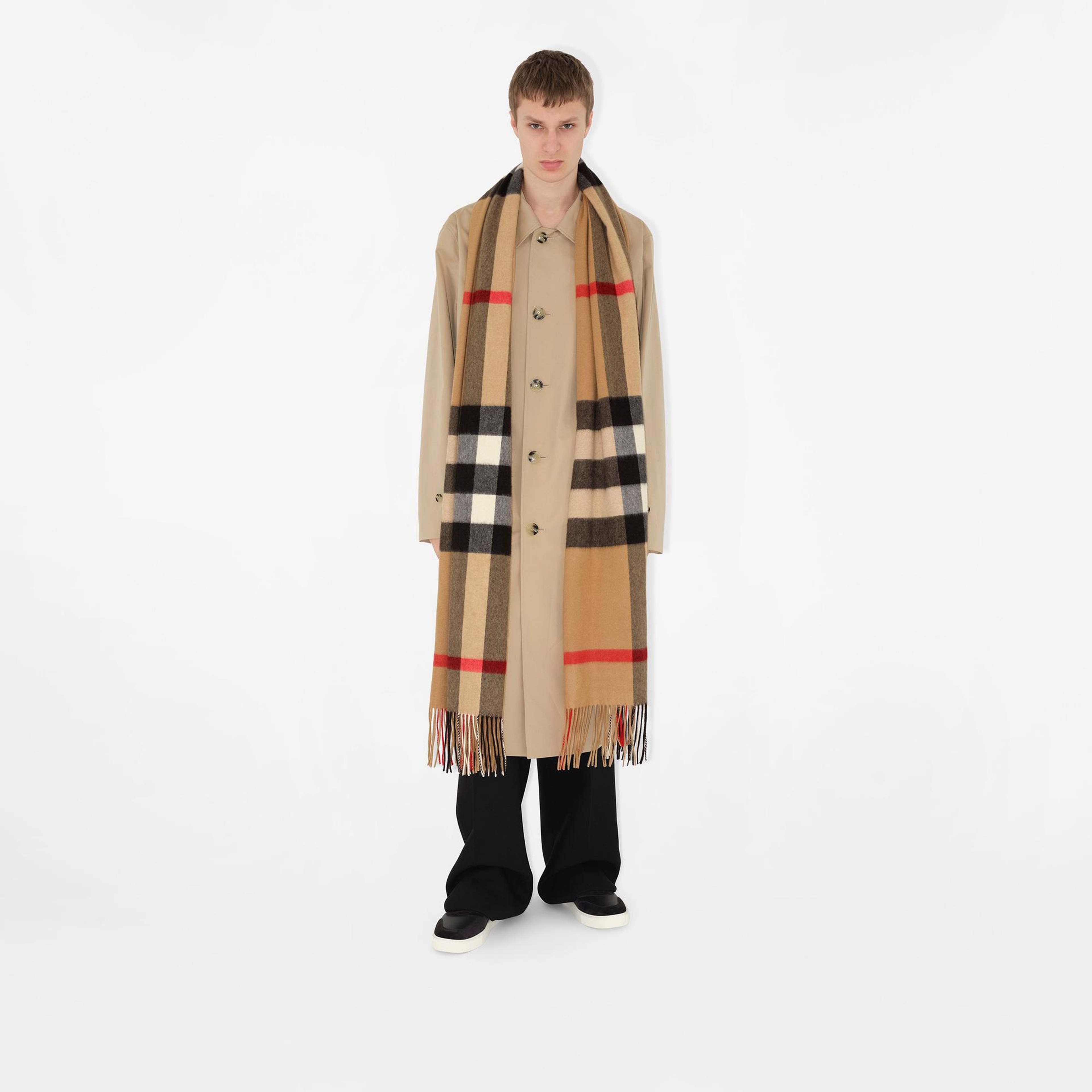Burberry Ovs Hmga Cashmere Kadın Bej Atkı