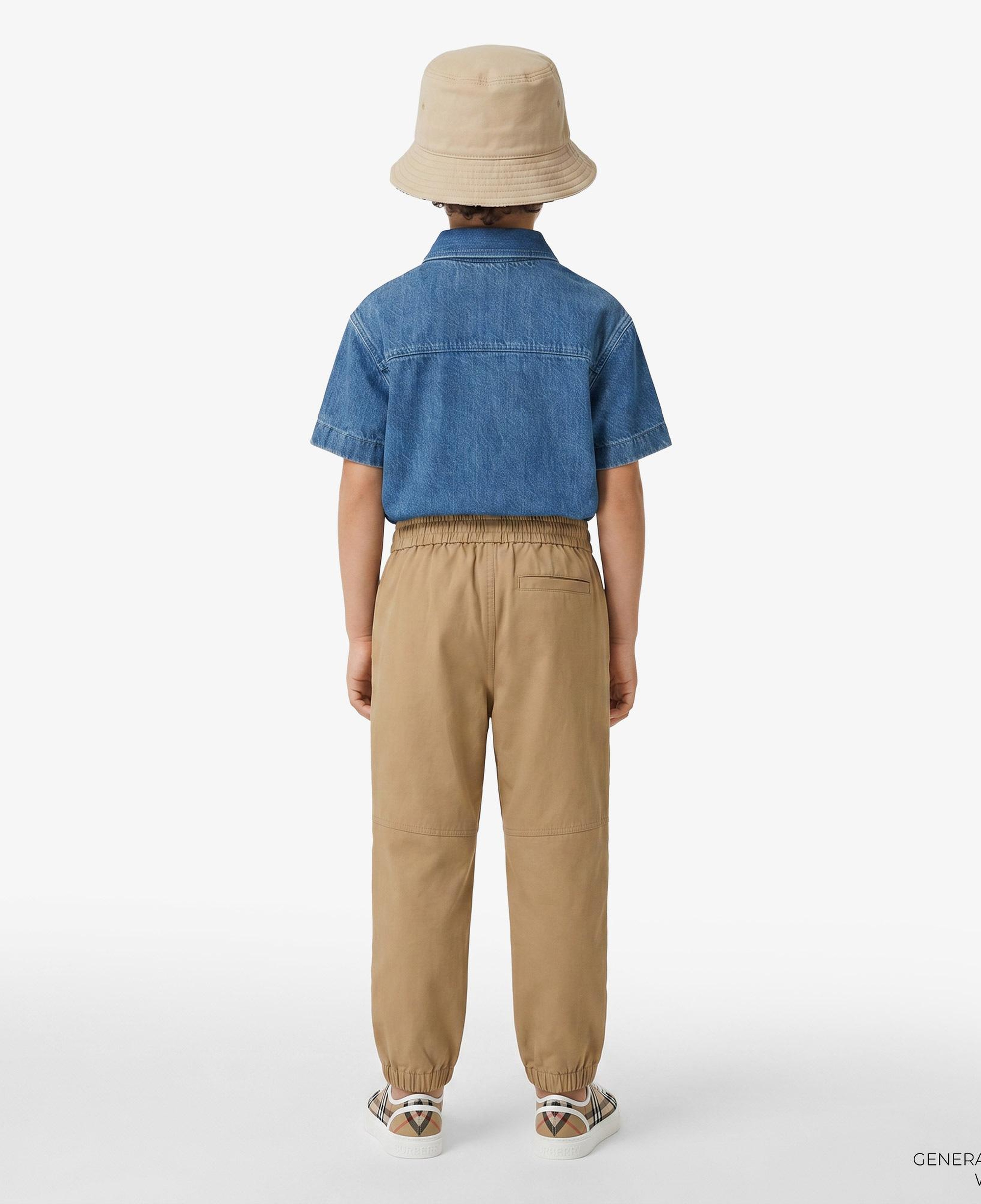 Burberry Travard Cotton Blend Çocuk Bej Pantolon