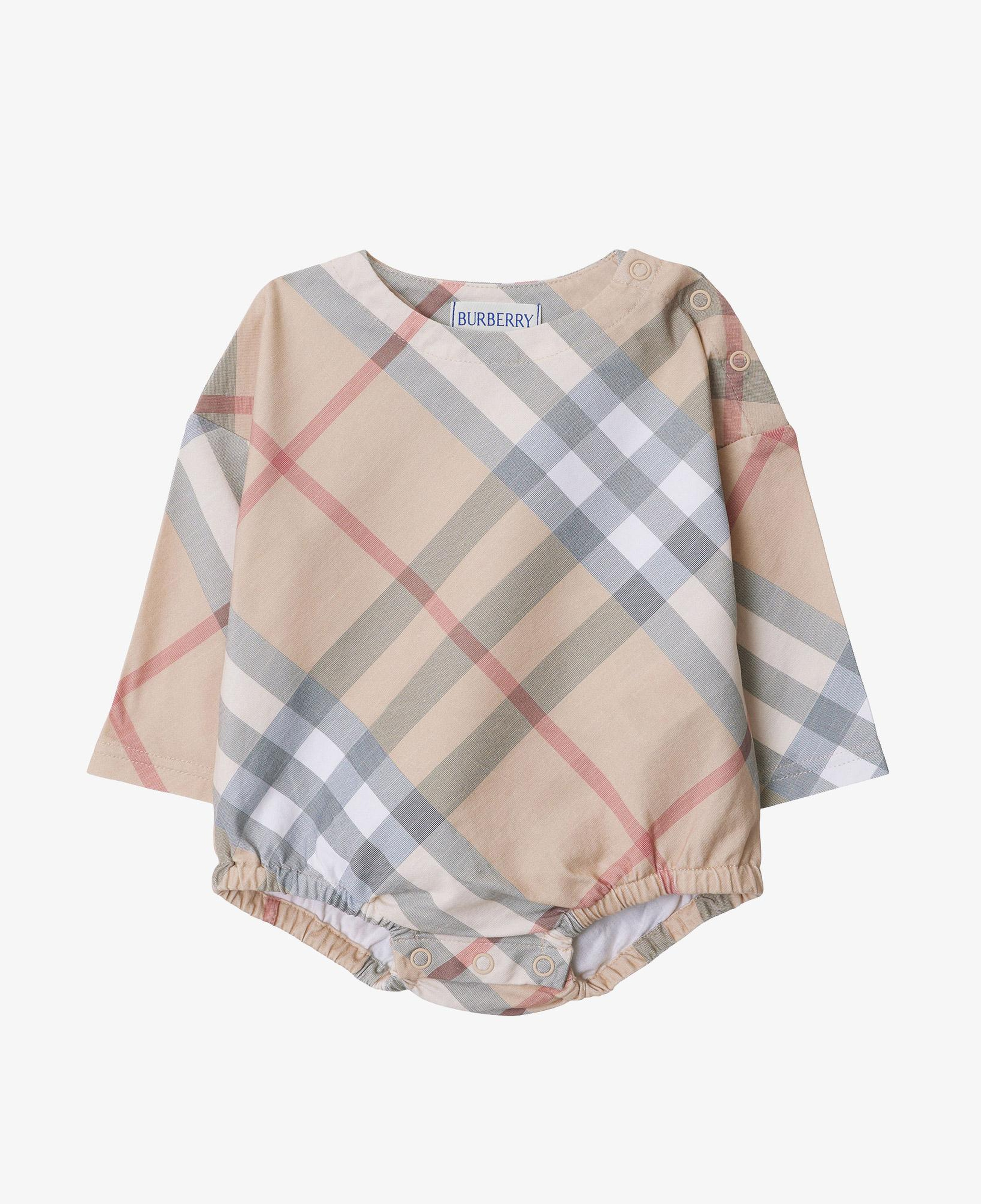 Burberry Dolby Ps Set Cotton Two-Piece Çocuk Bej Bebek Takımı