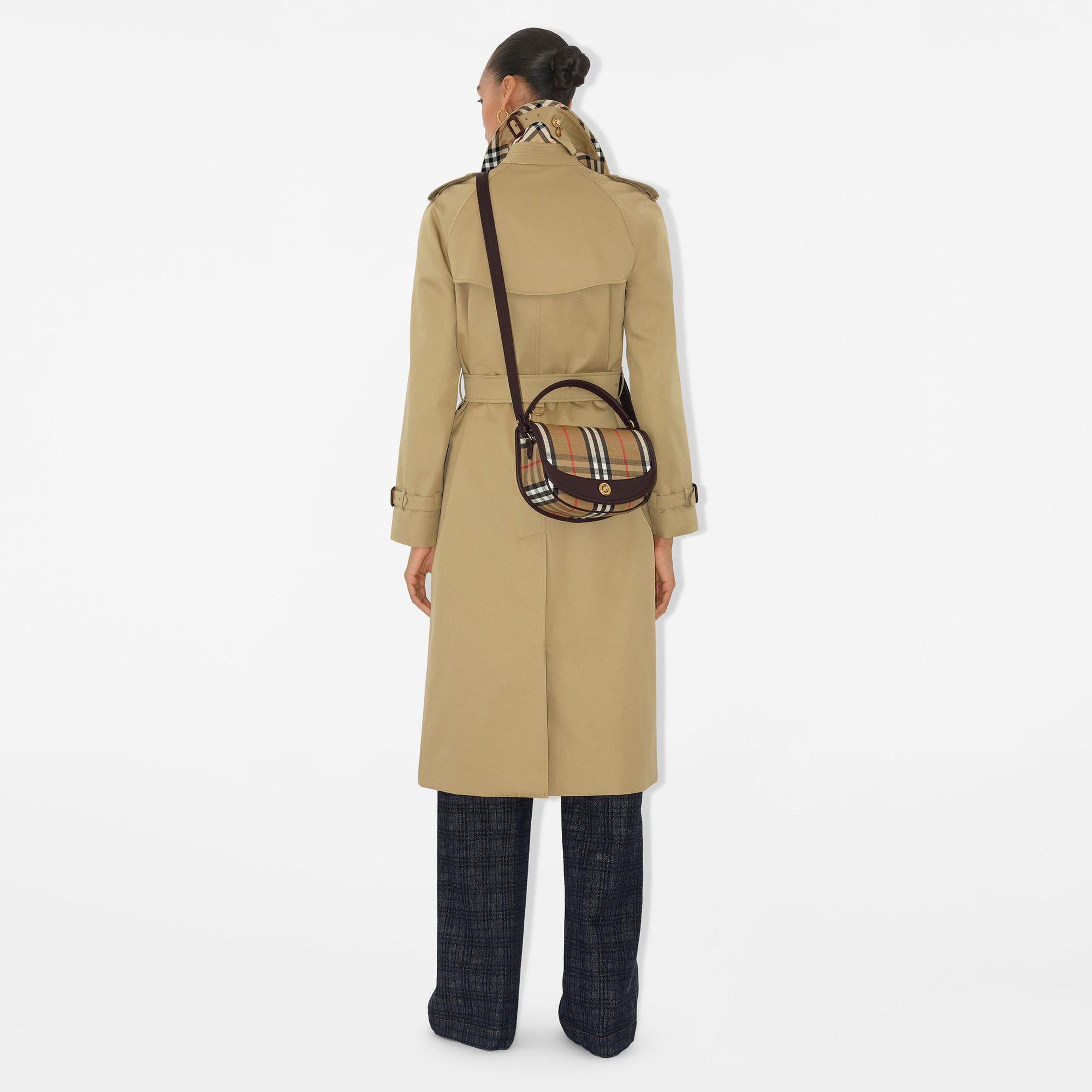 Burberry Highlands Crossbody Kadın Bej Keten Çapraz Çanta