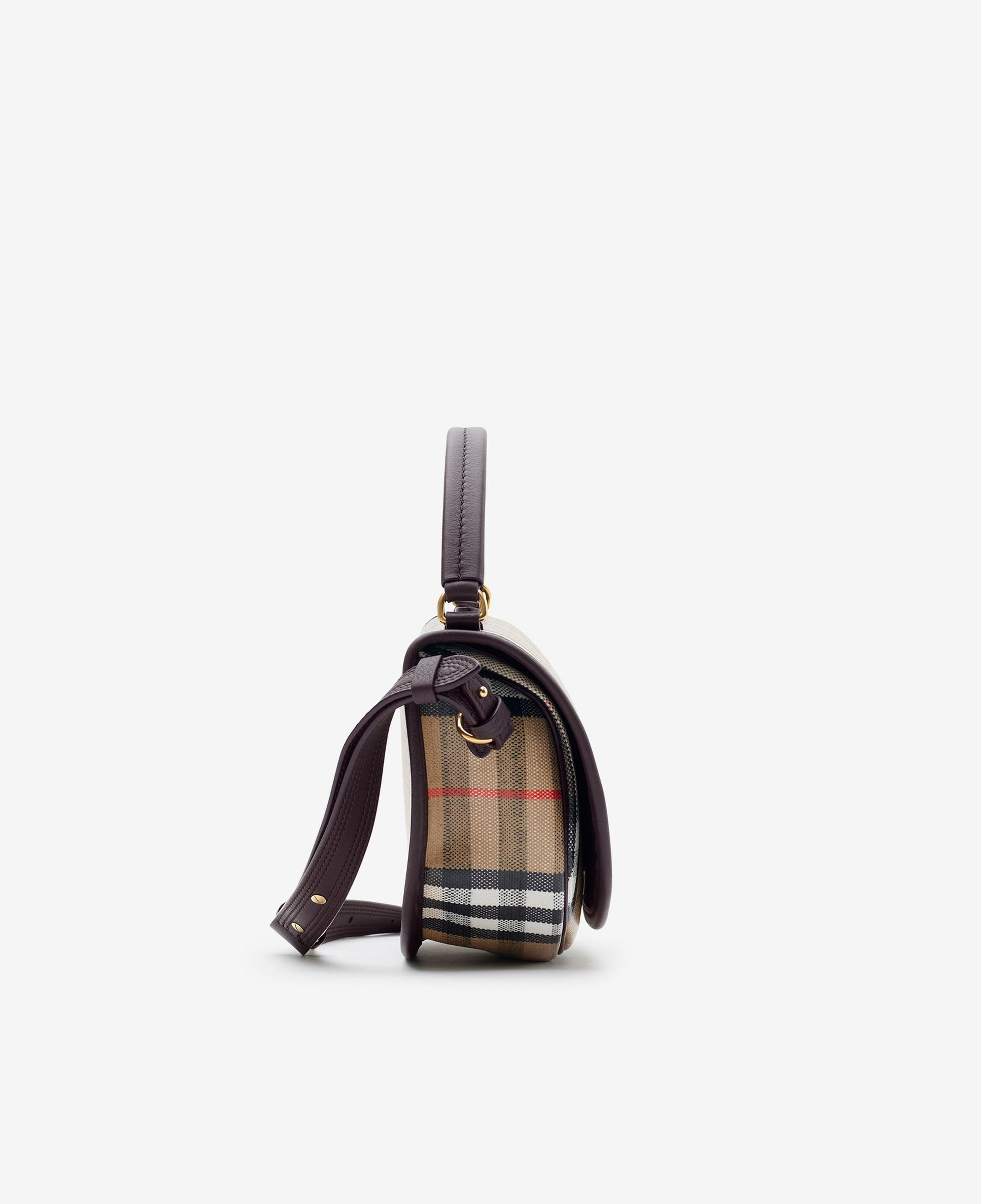 Burberry Highlands Crossbody Kadın Bej Keten Çapraz Çanta