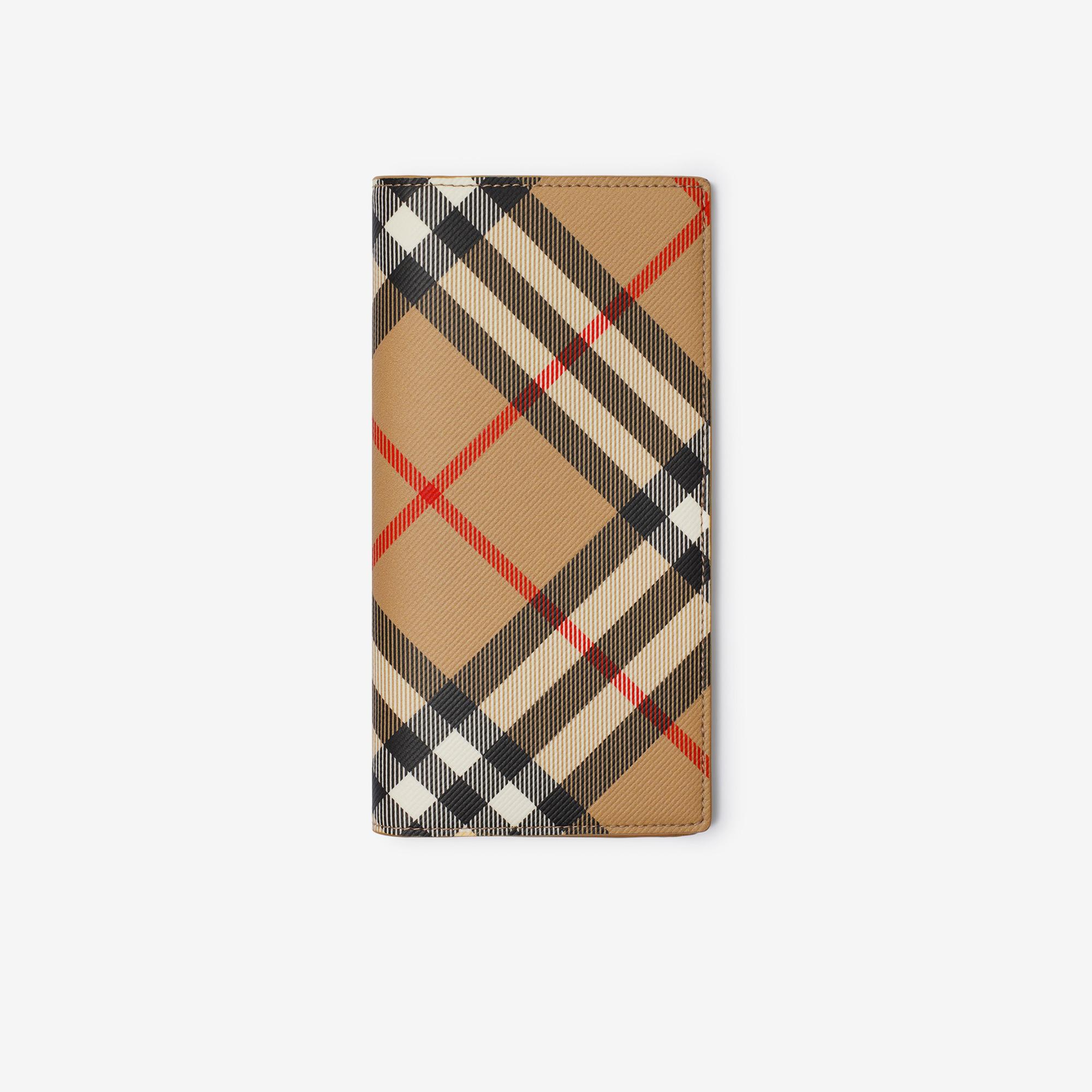 Burberry Check Continental Erkek Bej Cüzdan