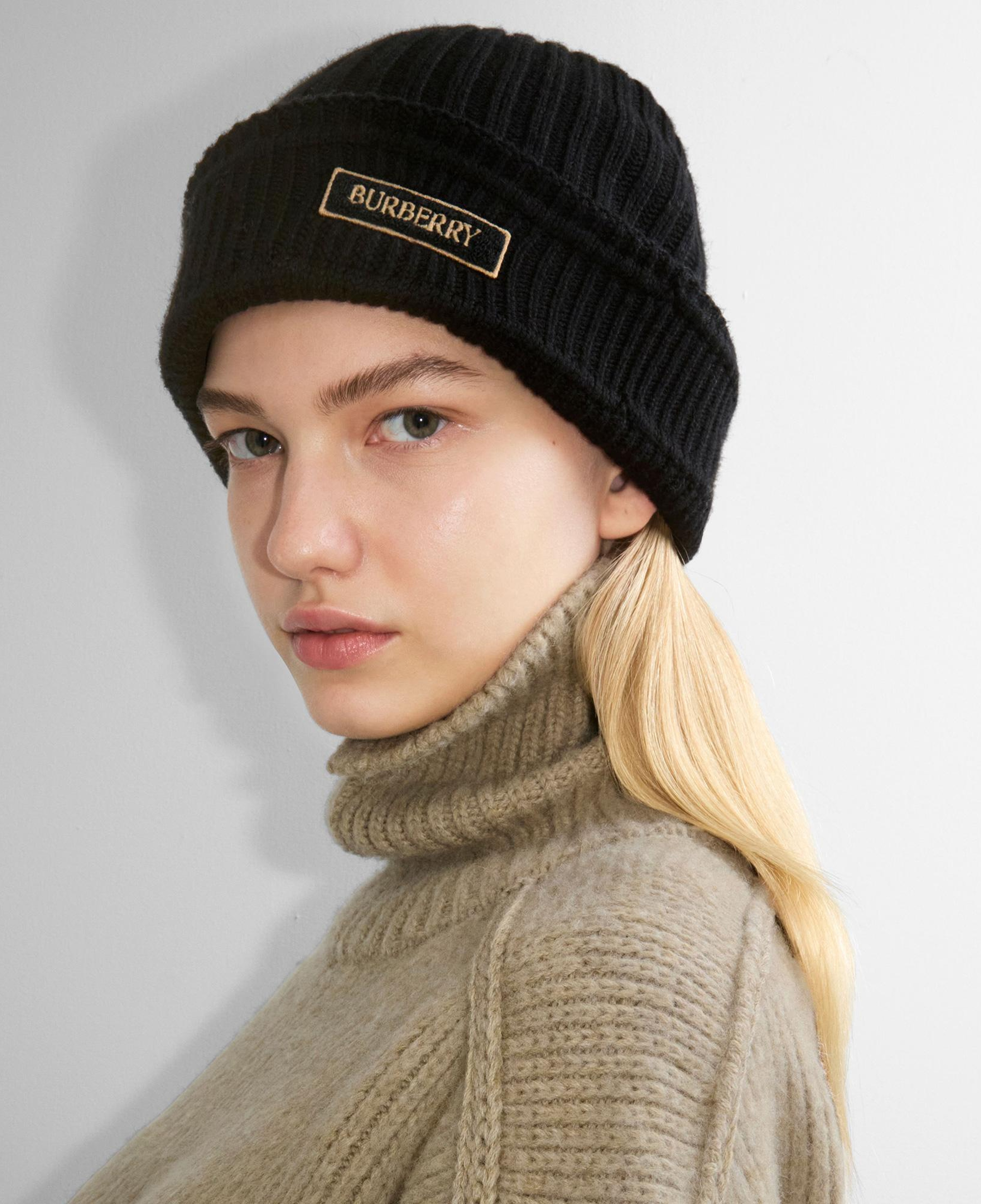Burberry Haw Logo Wool Erkek Siyah Bere