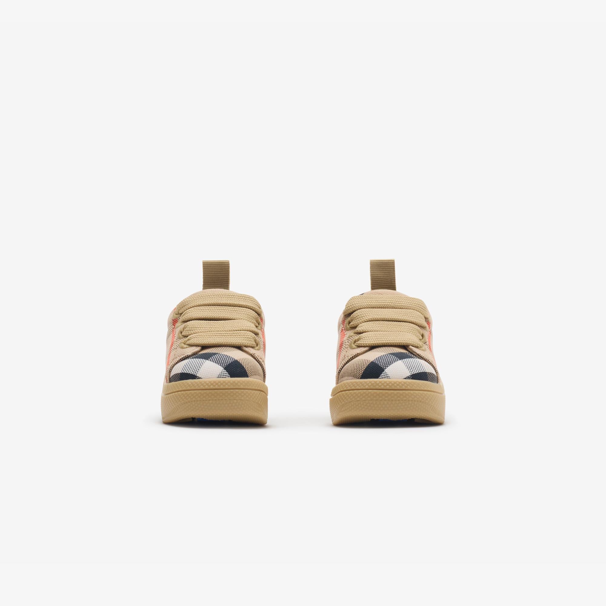 Burberry Cambridge Check Çocuk Bej Sneaker