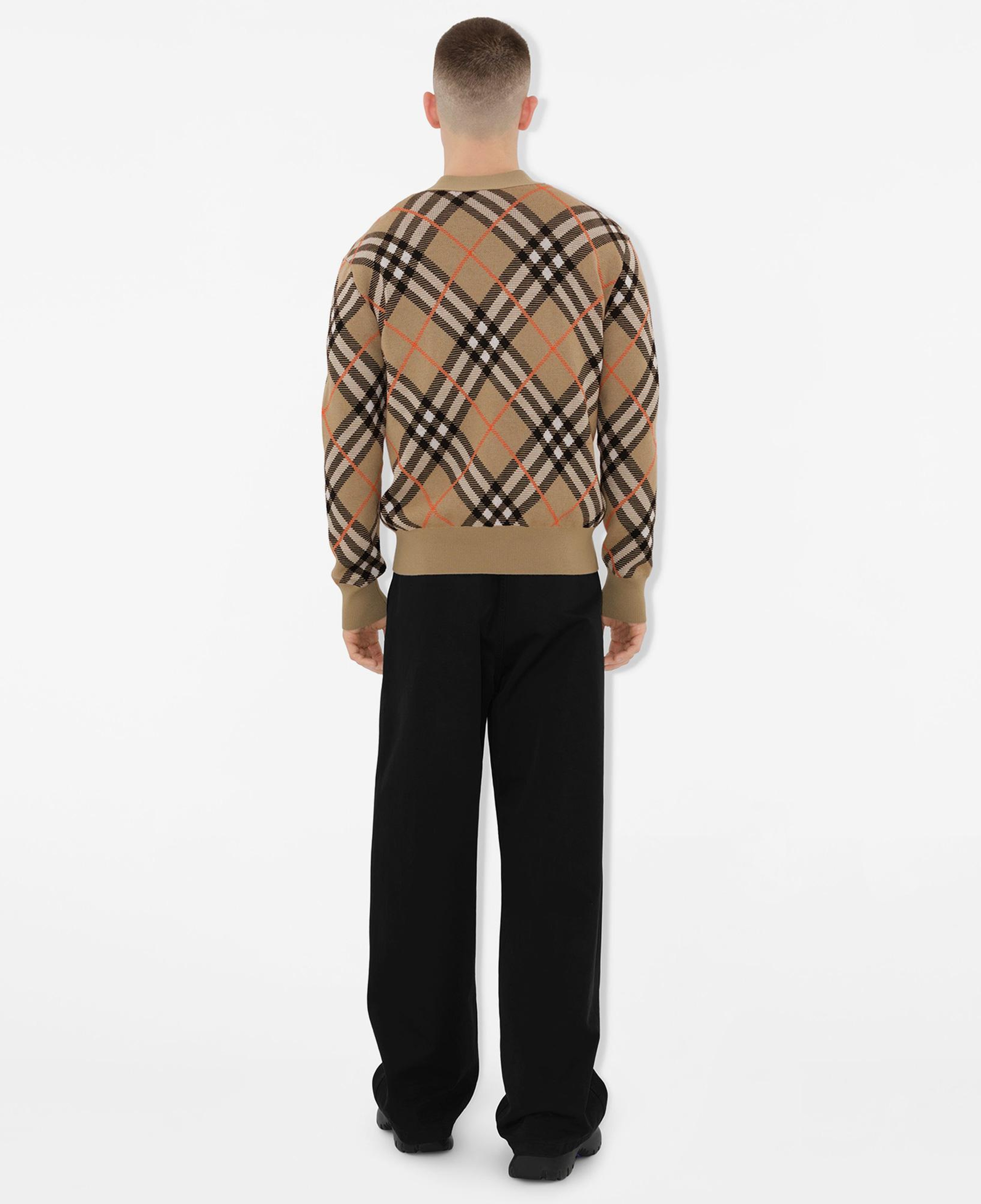 Burberry Check Kareli Yün Karışımlı Erkek Bej Hırka