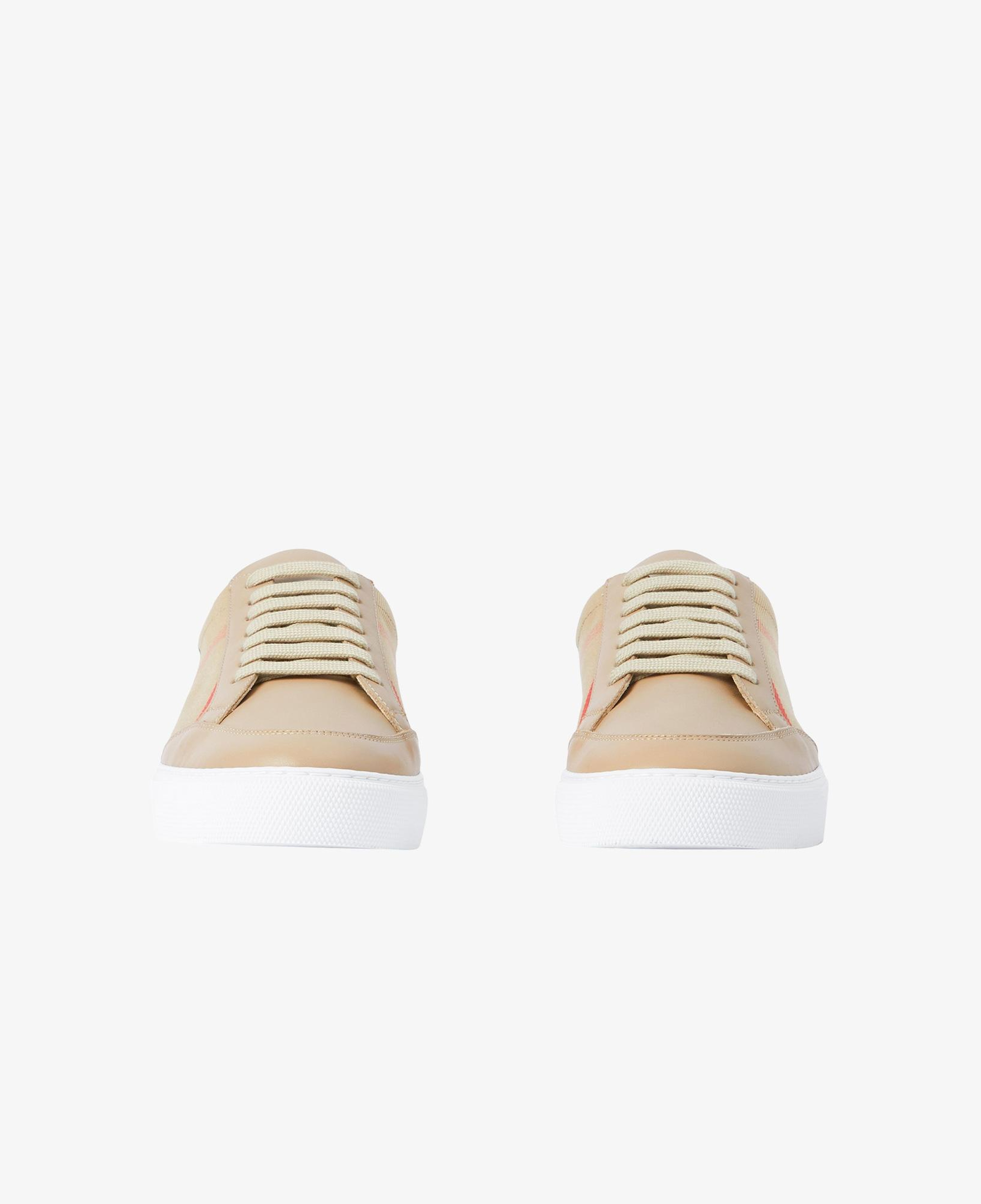 Burberry New Salmond House And Leather Kadın Bej Sneaker