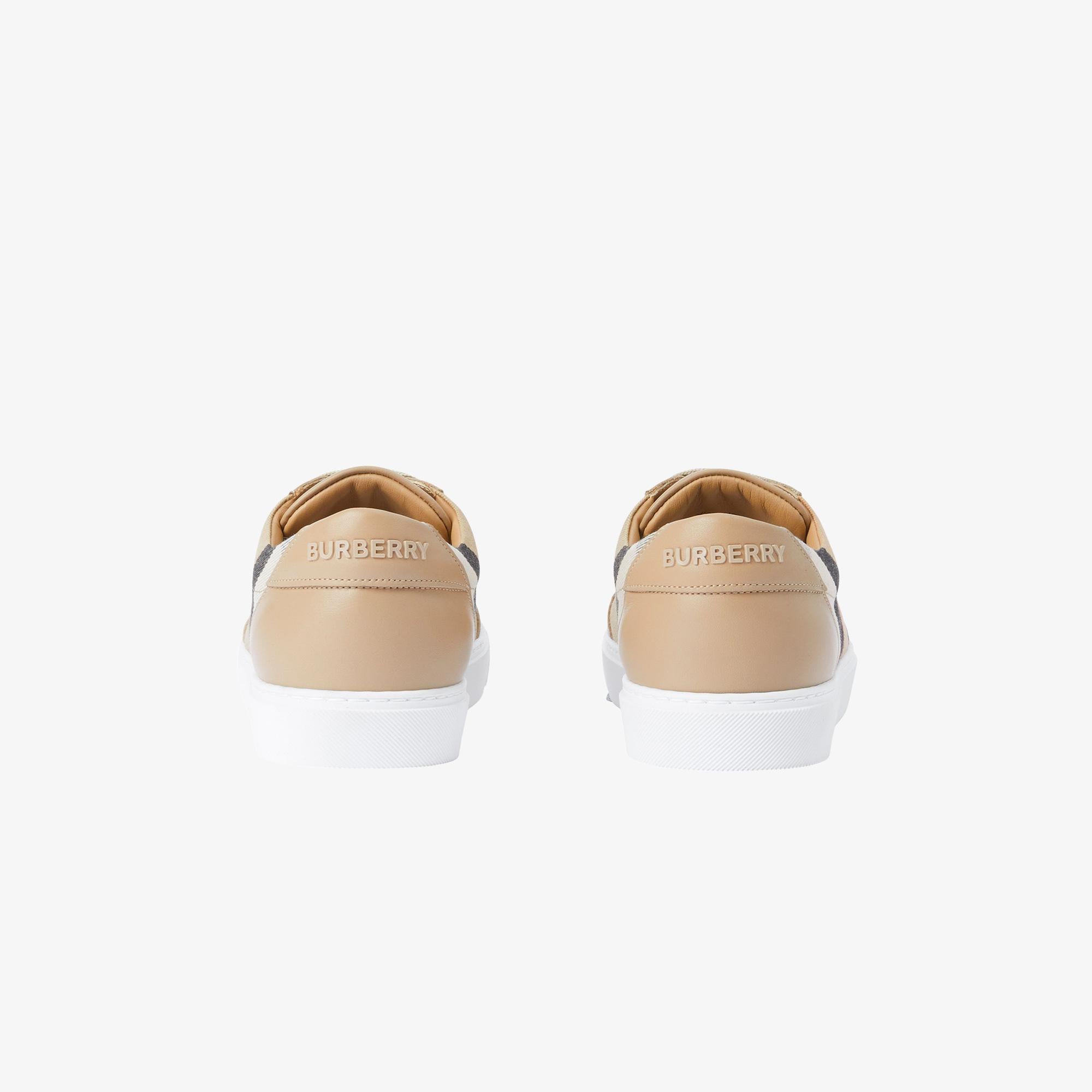 Burberry New Salmond House And Leather Kadın Bej Sneaker