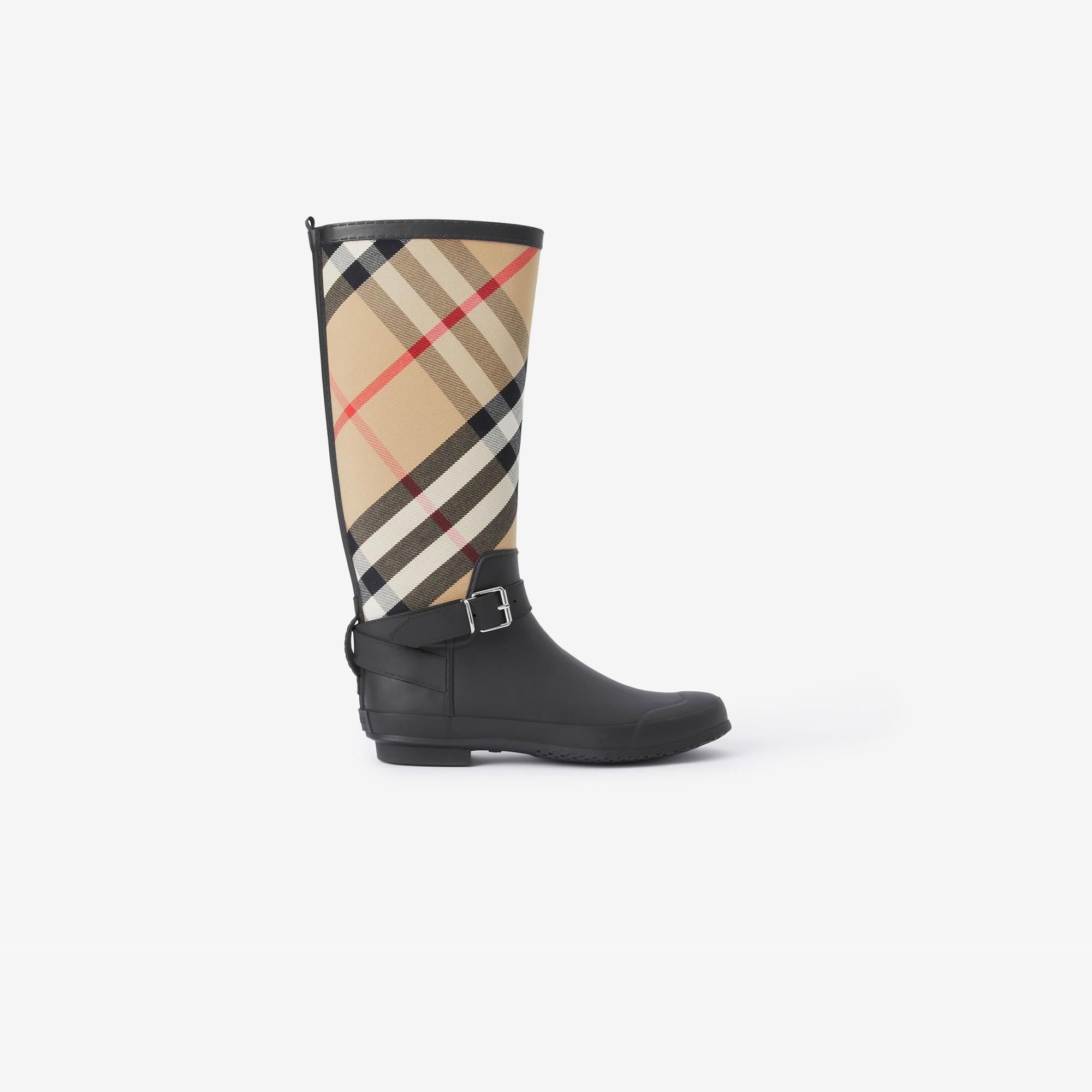 Burberry Simeon Strap Detail House And Rubber Kadın Bej Çizme
