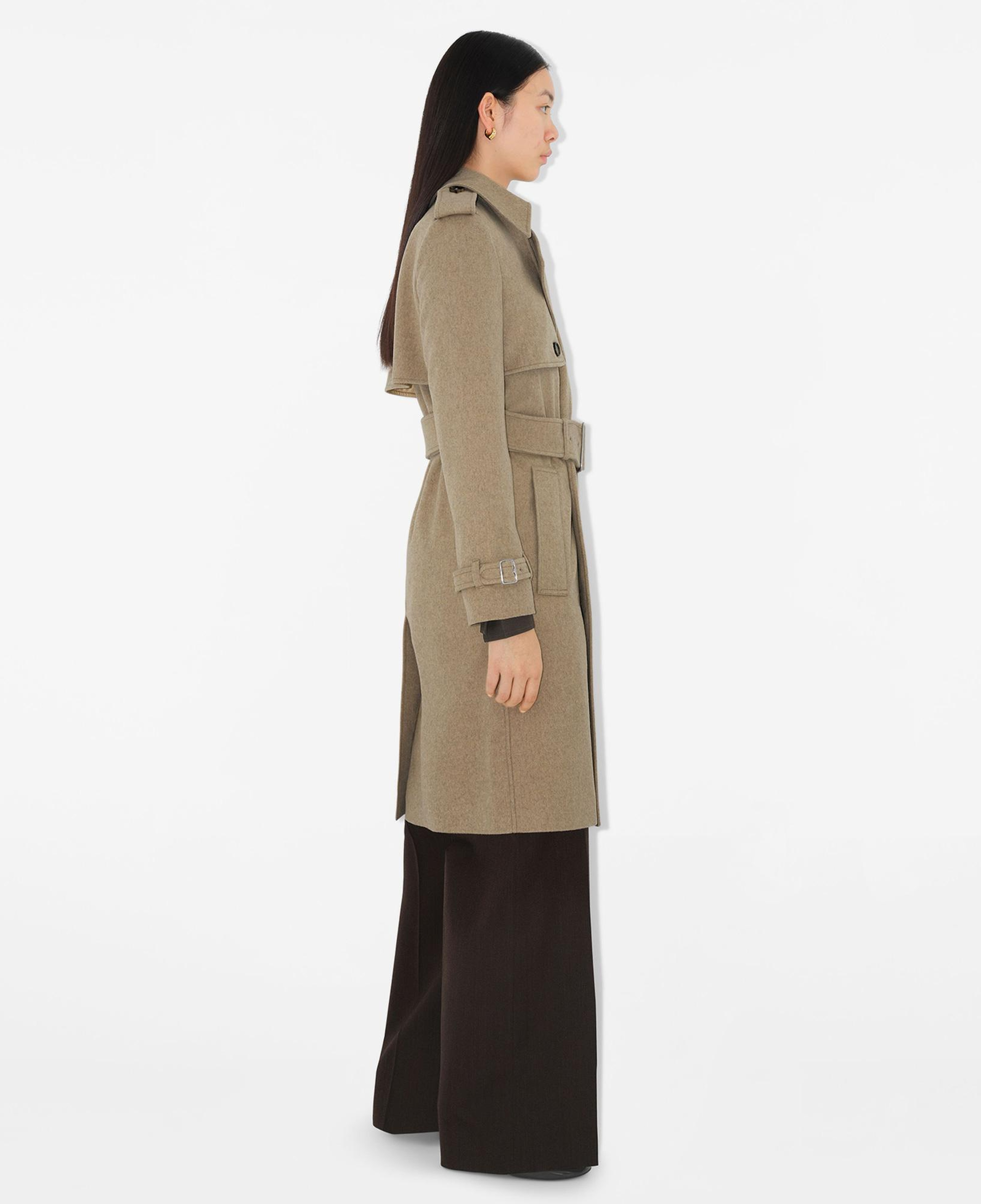 Burberry Kaşmir Trench Kadın Bej Trençkot