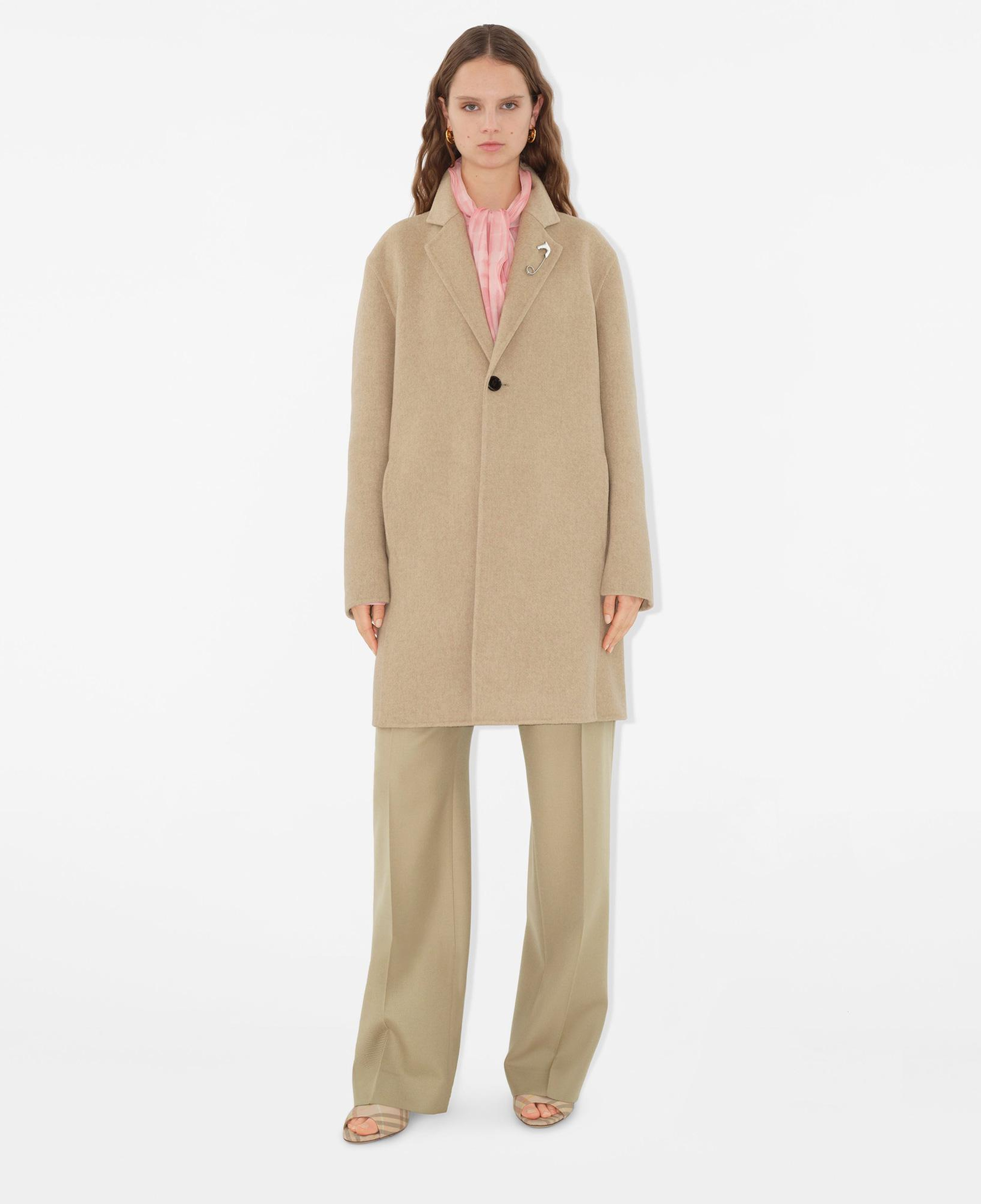 Burberry Giu Cashmere Kadın Bej Palto